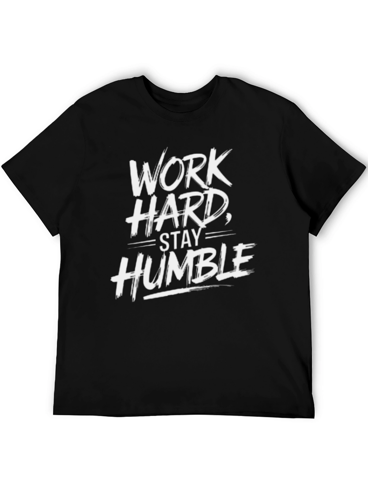 Work Hard Stay Humble Black Graphic Tee