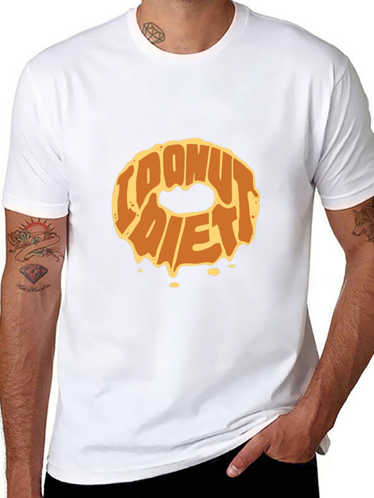 Donut Diet Graphic T-Shirt - Funny Foodie Tee