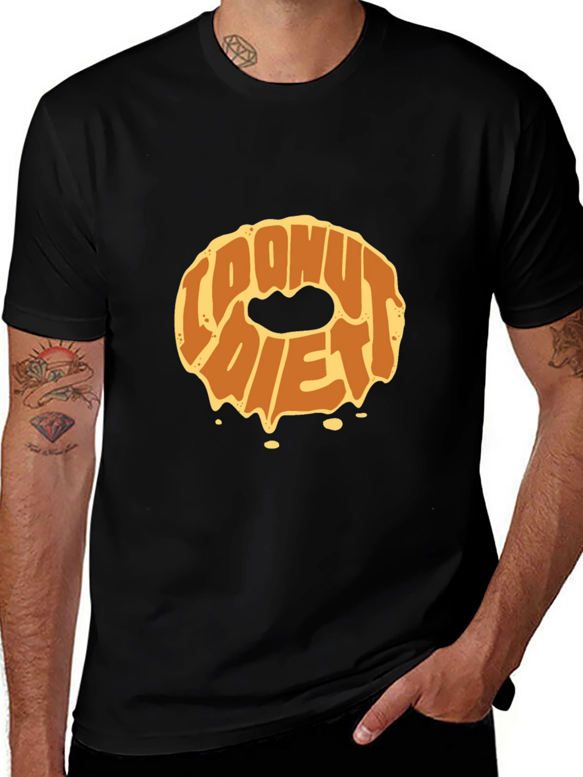 Donut Diet Graphic T-Shirt - Funny Foodie Tee