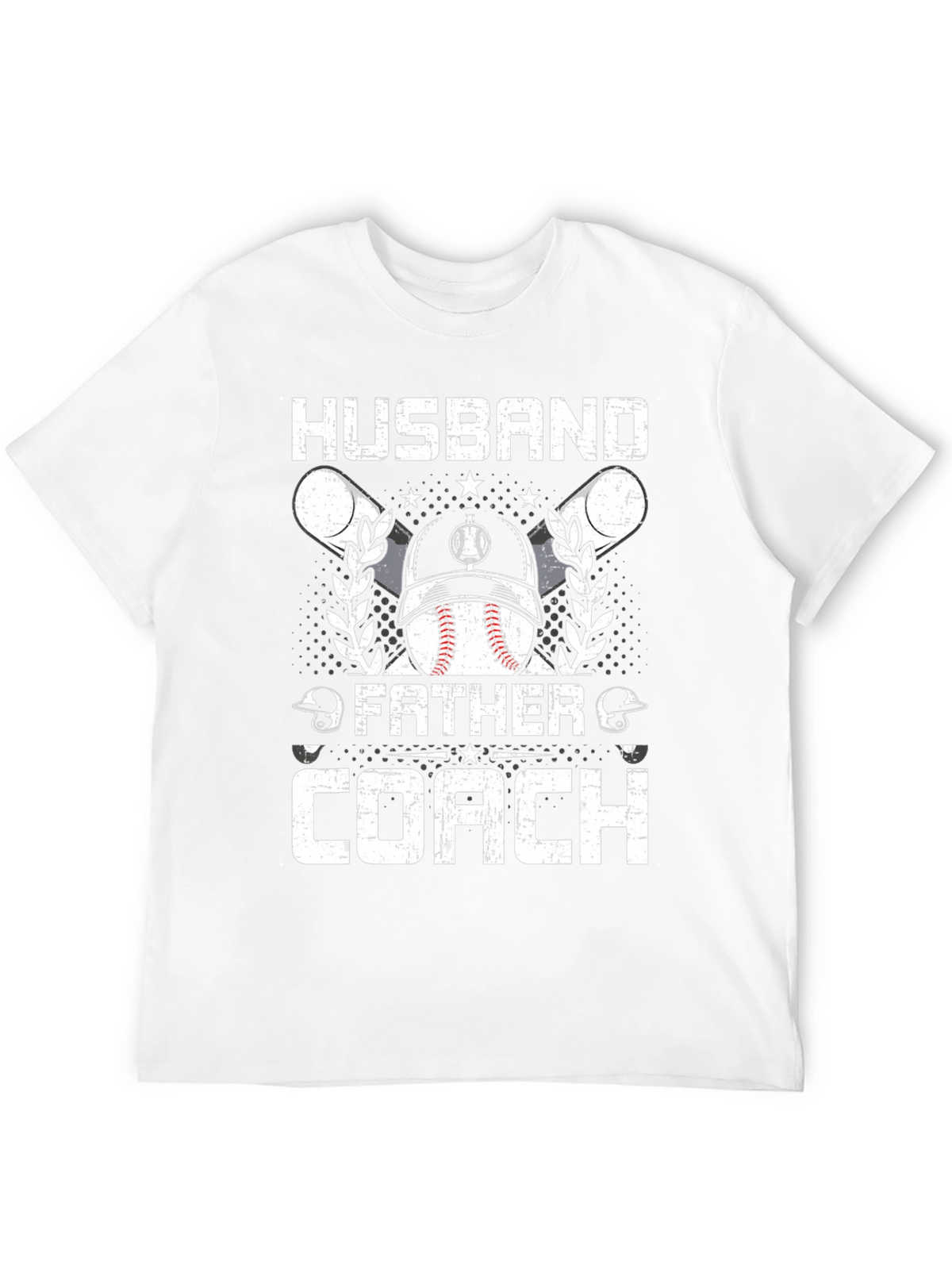 Husband Father Coach Baseball T-Shirt