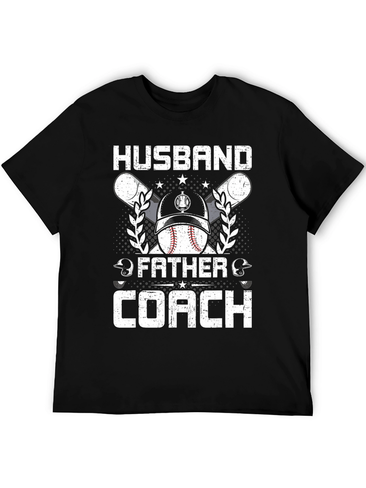 Husband Father Coach Baseball T-Shirt