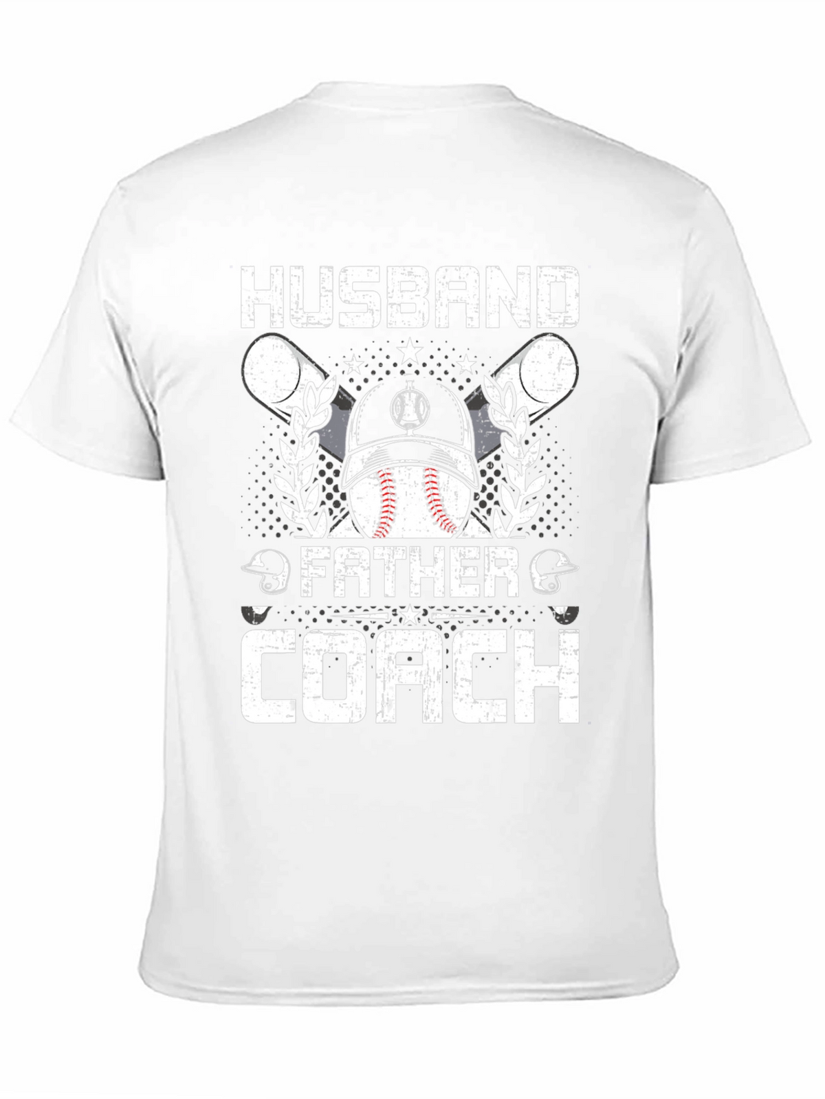 Husband Father Coach Baseball T-Shirt