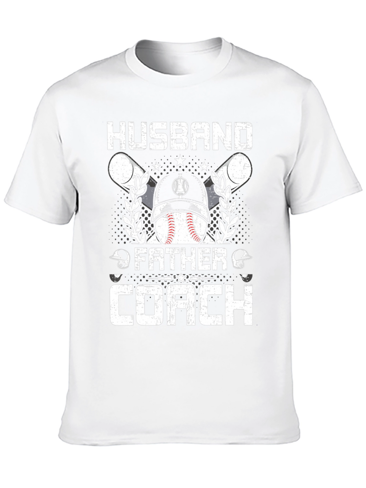 Husband Father Coach Baseball T-Shirt