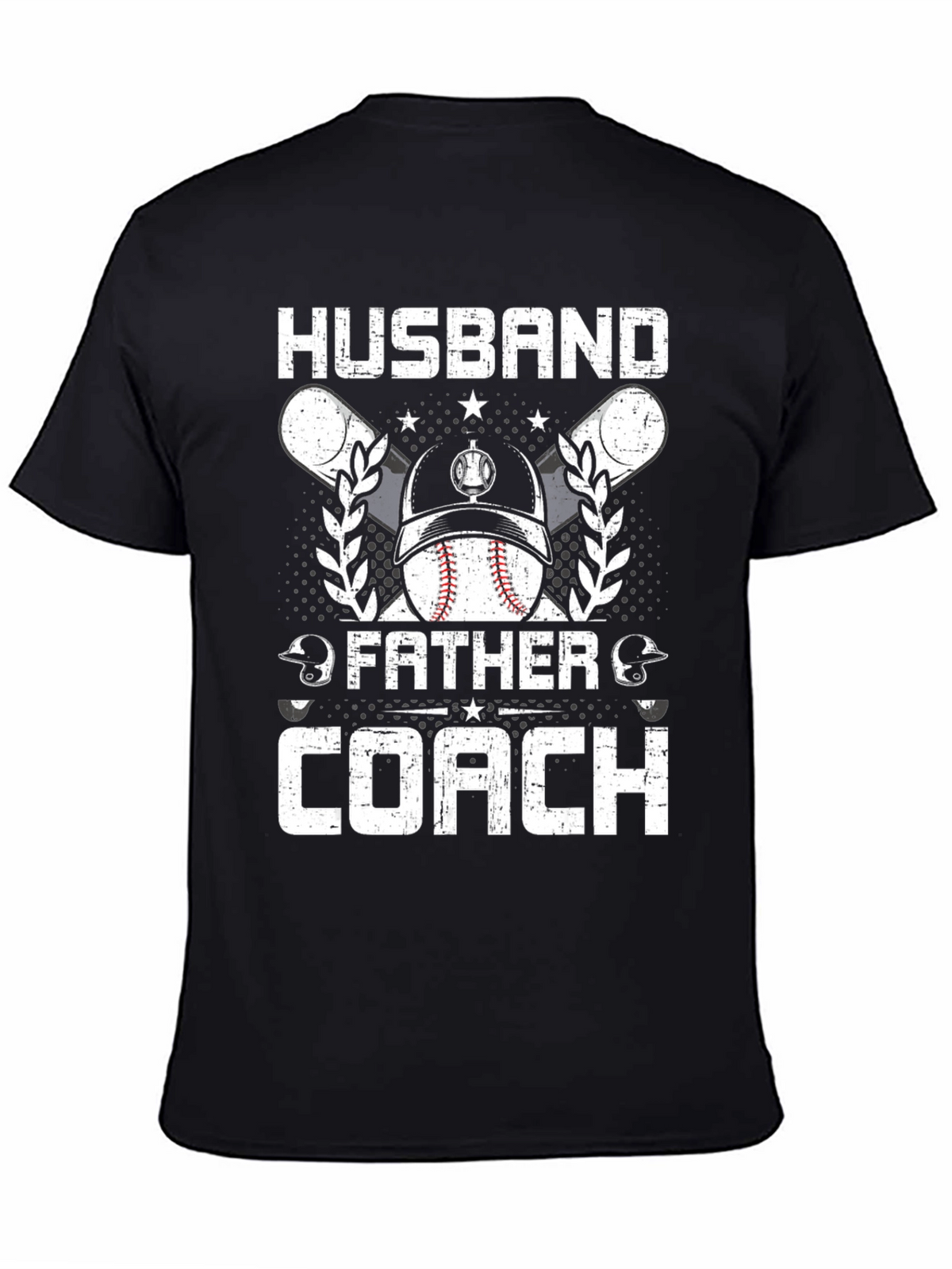 Husband Father Coach Baseball T-Shirt