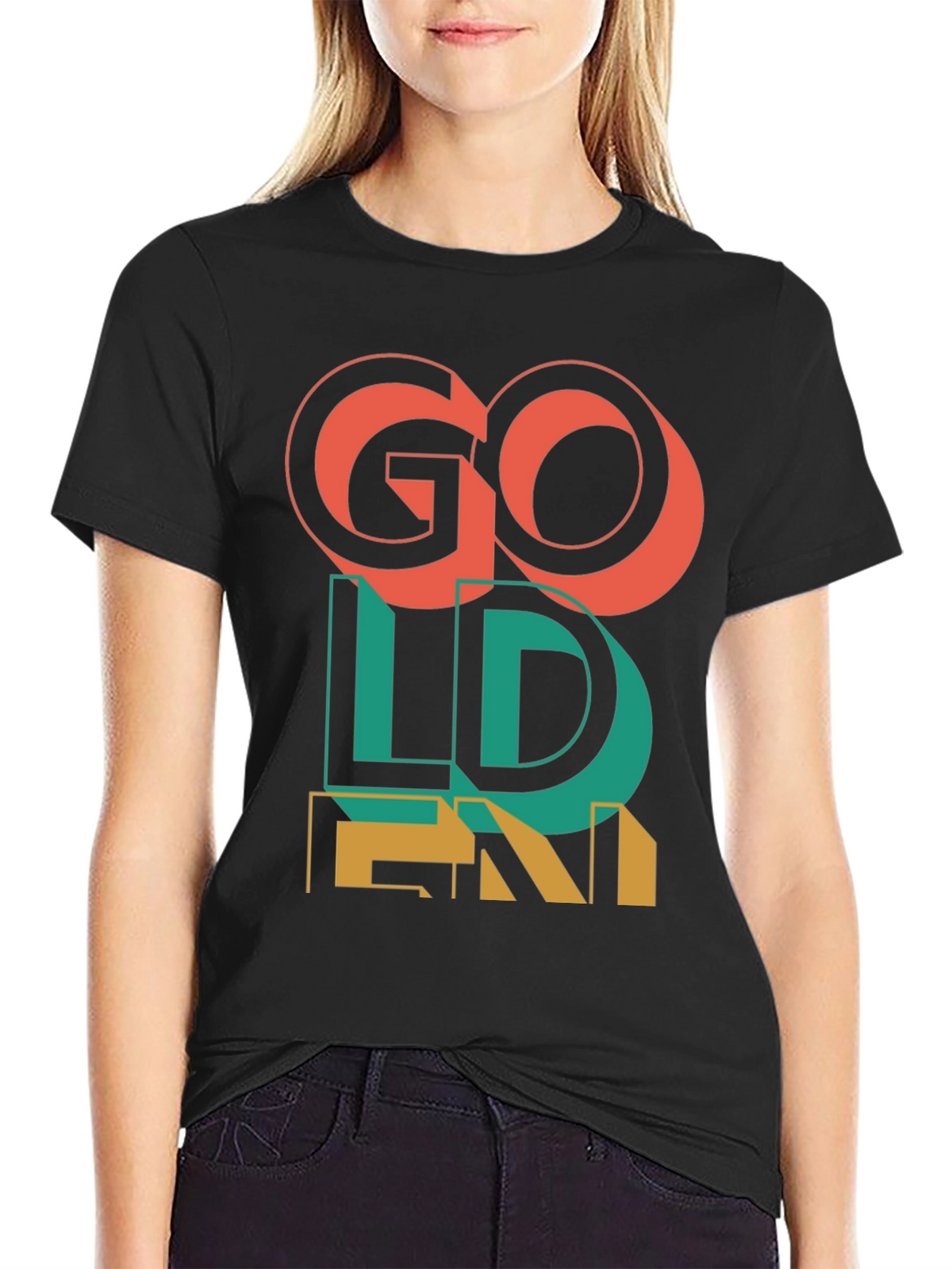 Go Golden Graphic T-Shirt - Mens Fashion Tee