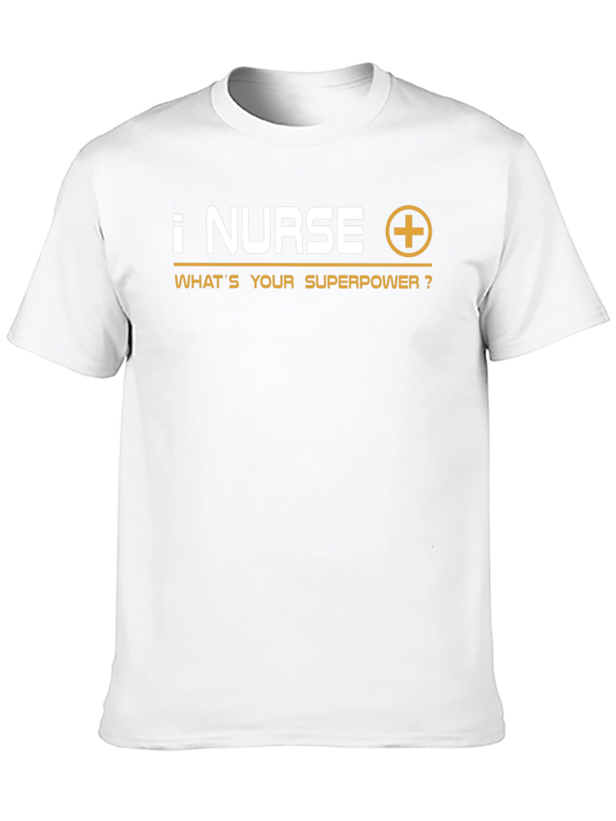 Nurse Superpower T-Shirt - Black Crew Neck Tee