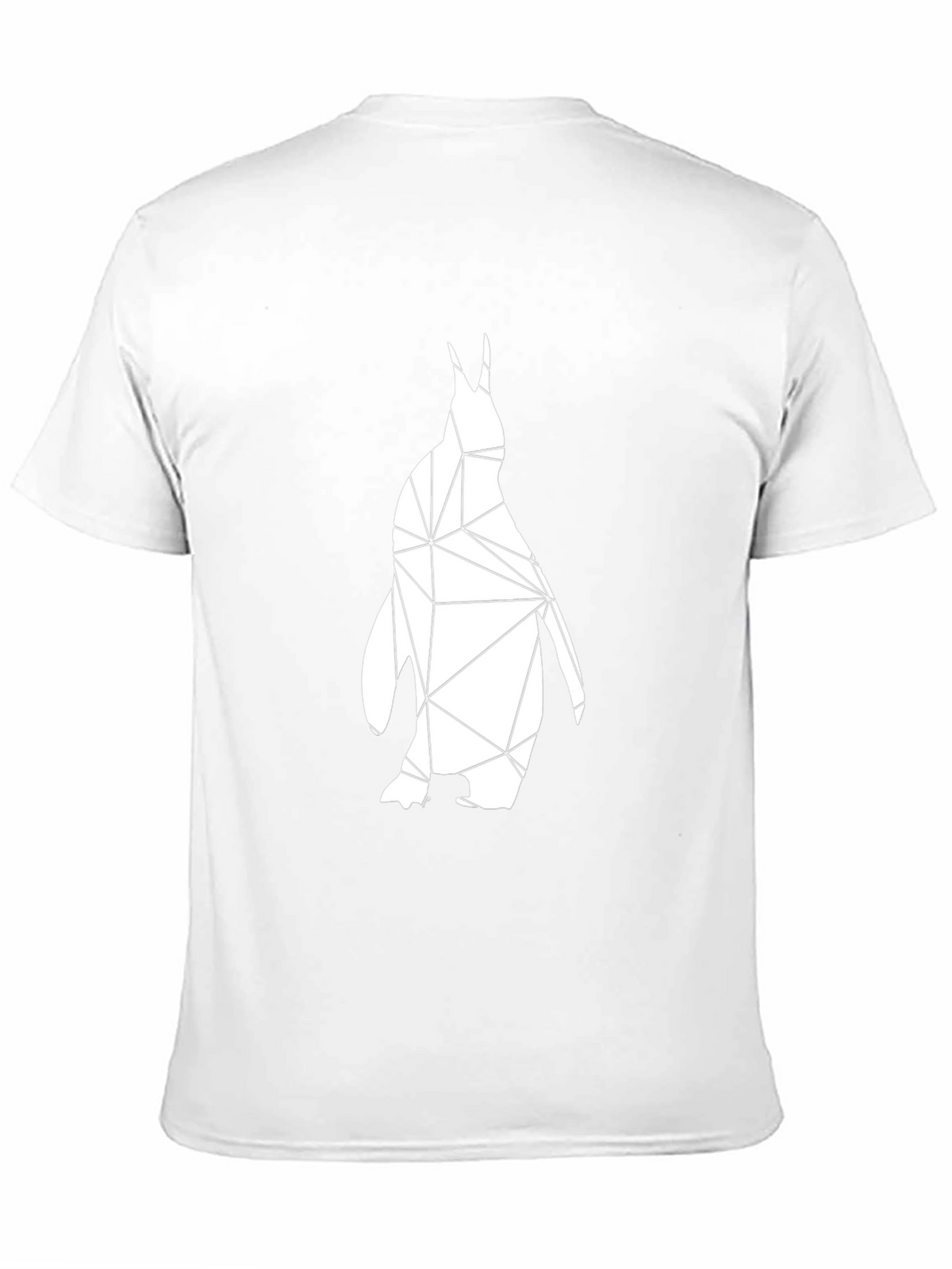 Geometric Penguin Graphic T-Shirt - Modern Black Tee