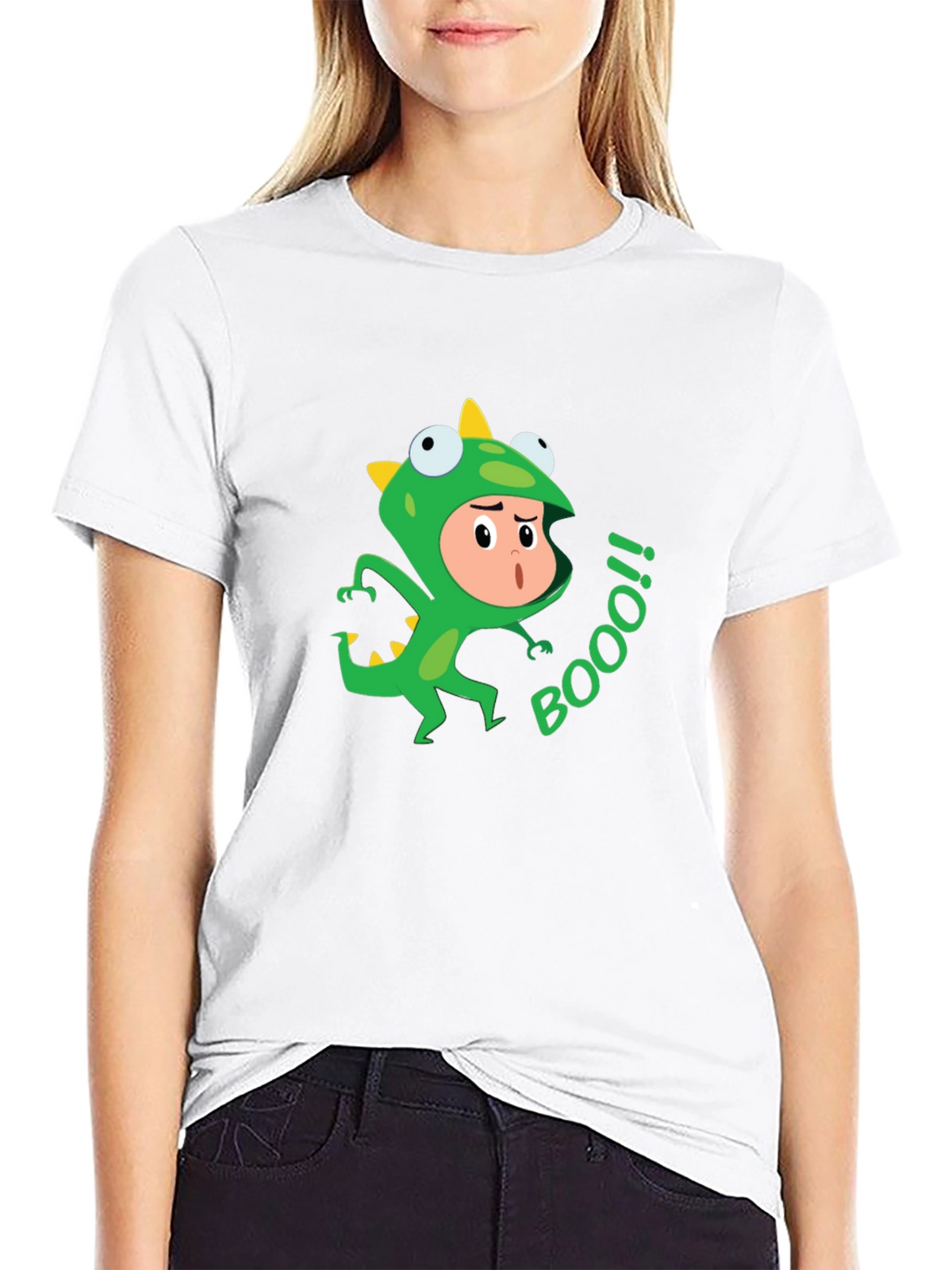 Funny Dino Costume BOOO! T-Shirt
