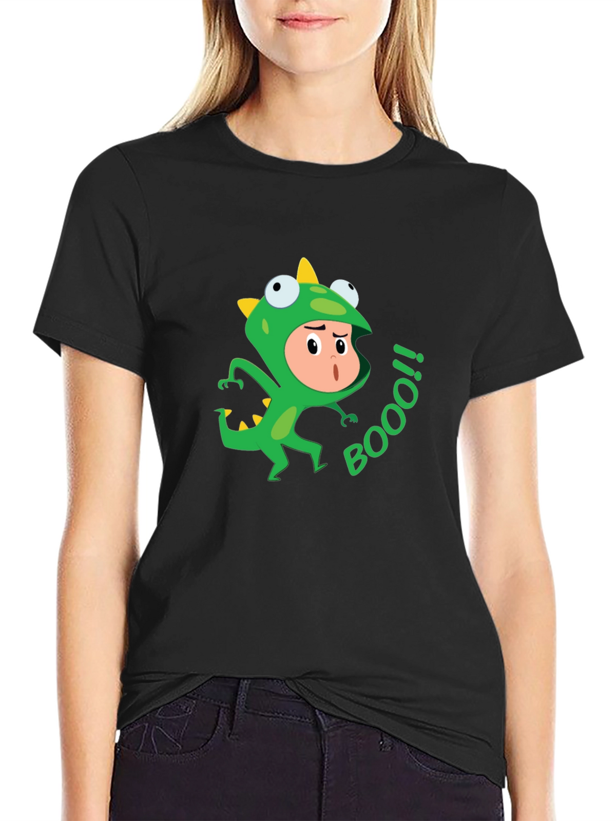 Funny Dino Costume BOOO! T-Shirt