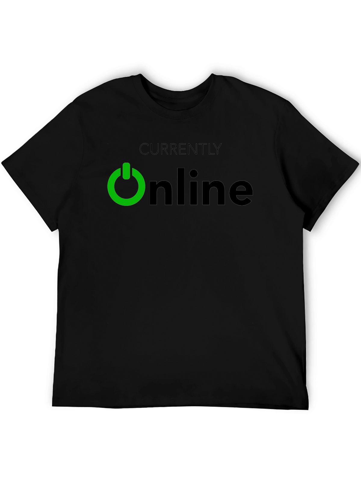 Currently Online Black T-Shirt