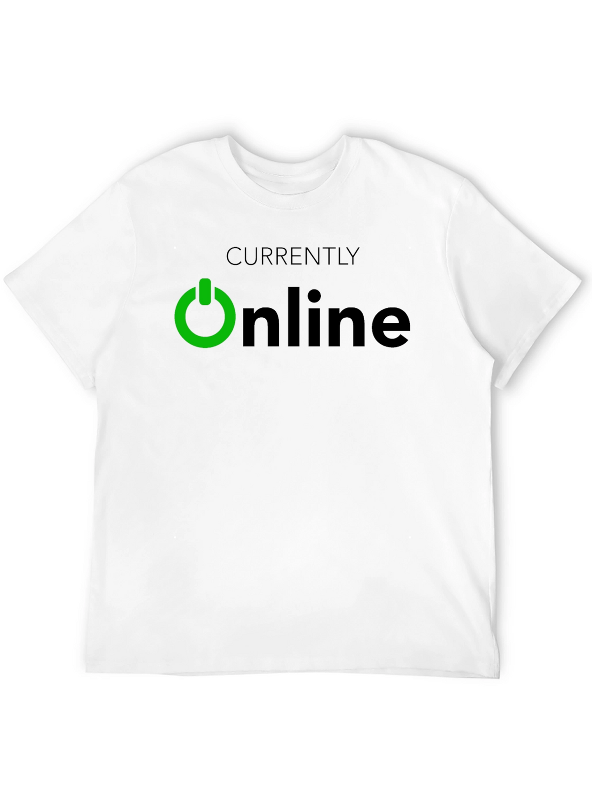 Currently Online Black T-Shirt