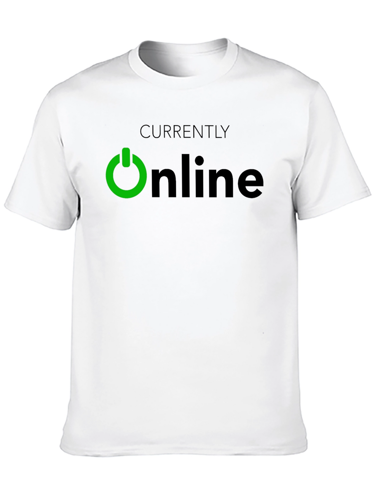 Currently Online Black T-Shirt
