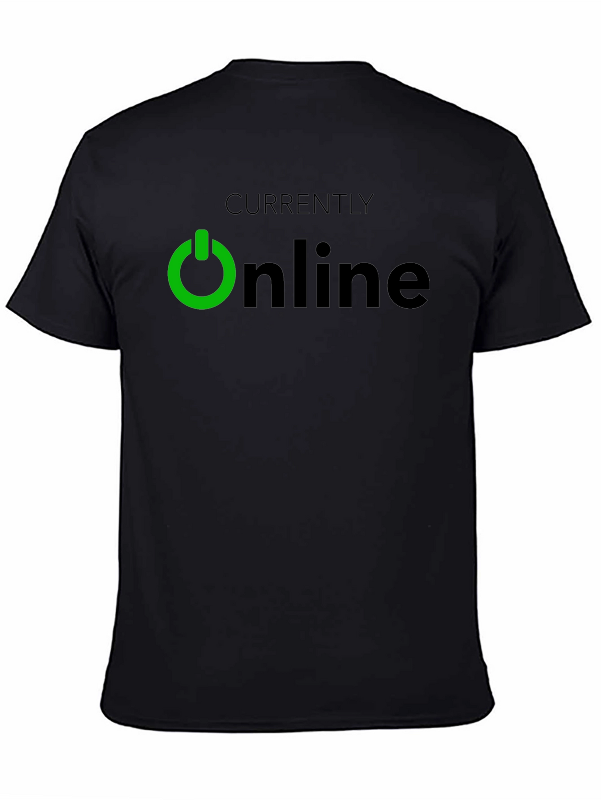 Currently Online Black T-Shirt