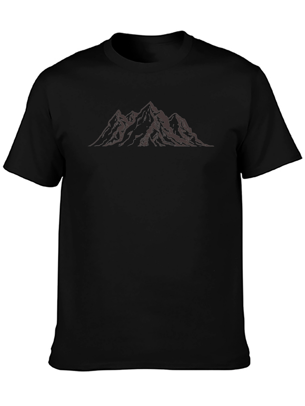 Mountain Peak Graphic Tee - Black