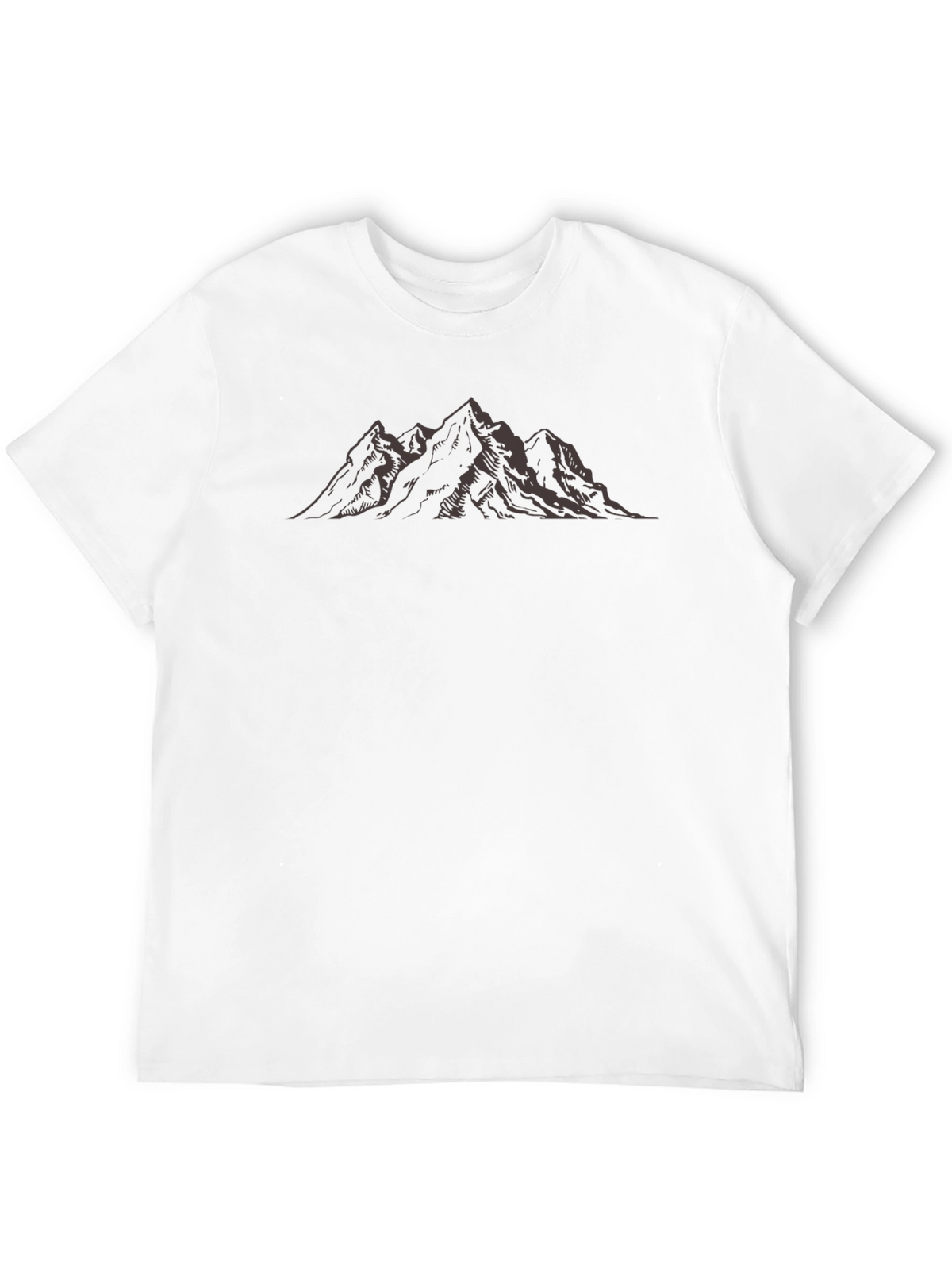 Mountain Peak Graphic Tee - Black