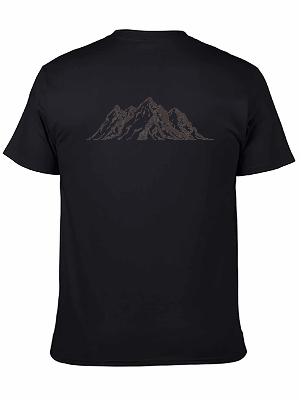 Mountain Peak Graphic Tee - Black
