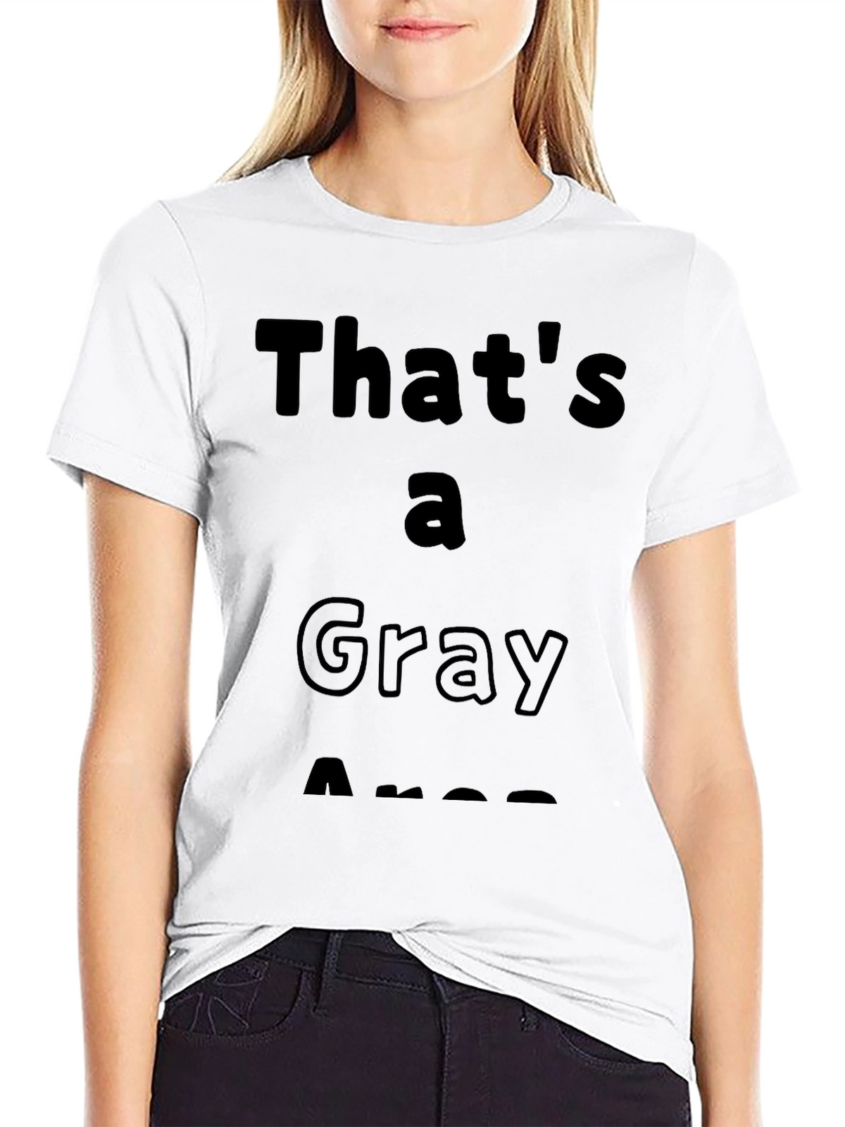 Gray Area Graphic Tee - Soft Cotton Comfort