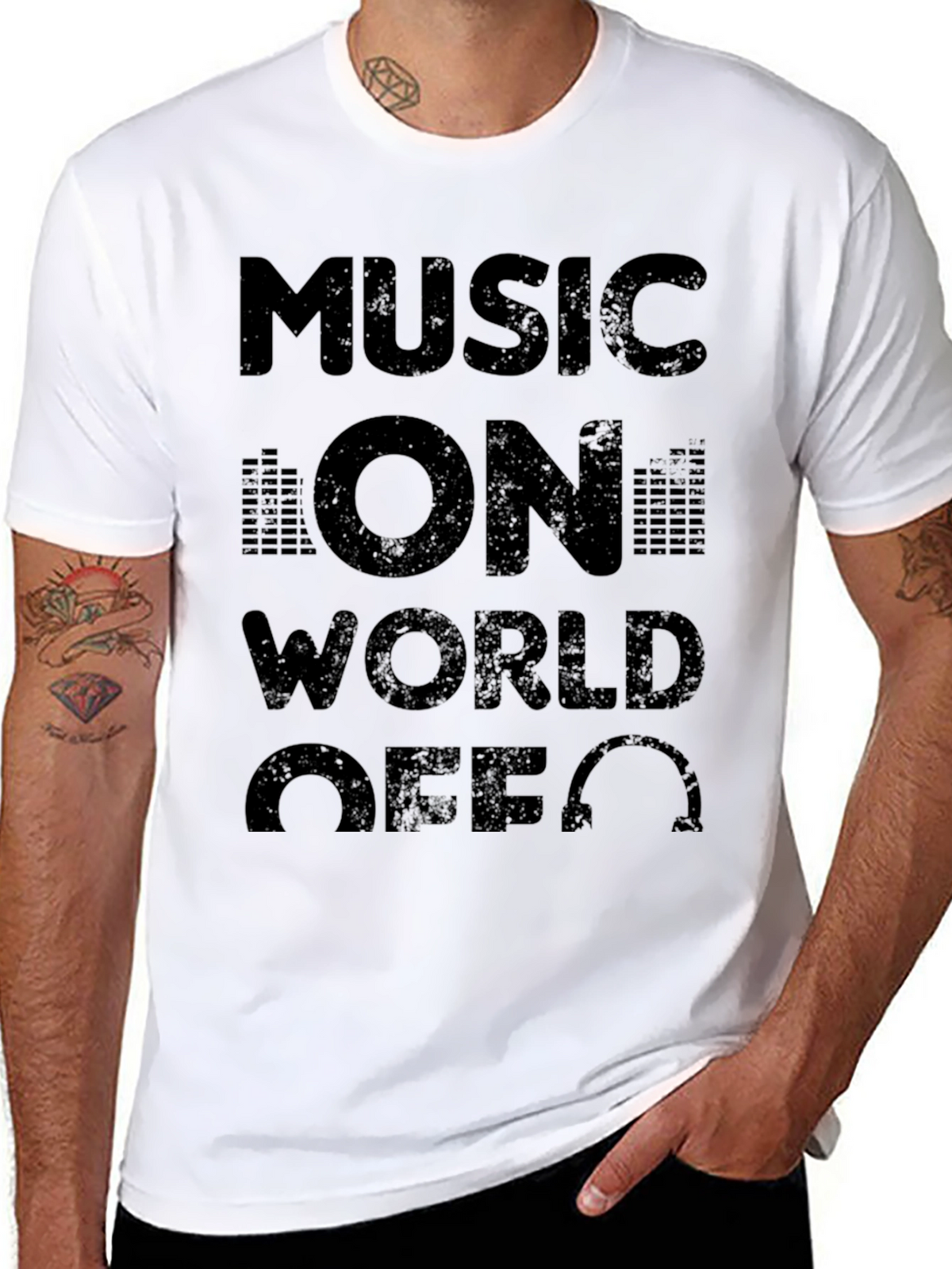 Music On World Off T-Shirt