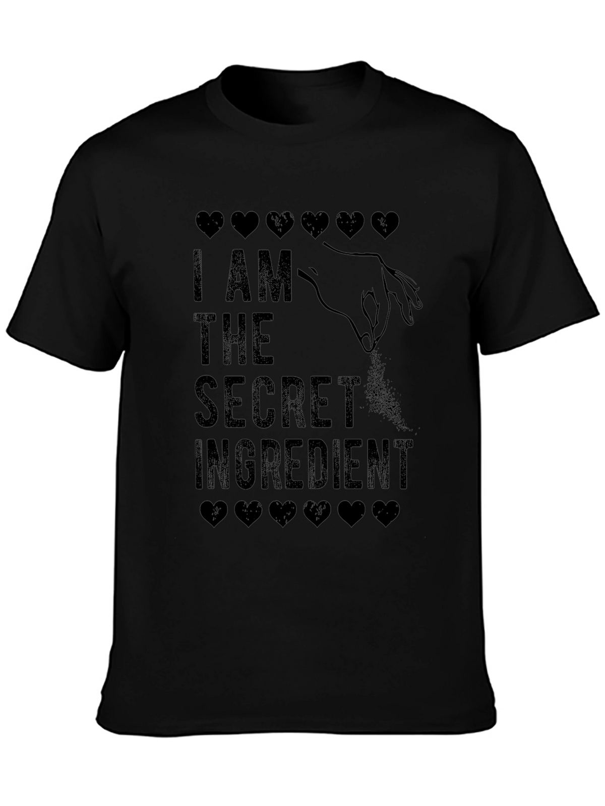 Secret Ingredient Mens Black T-Shirt