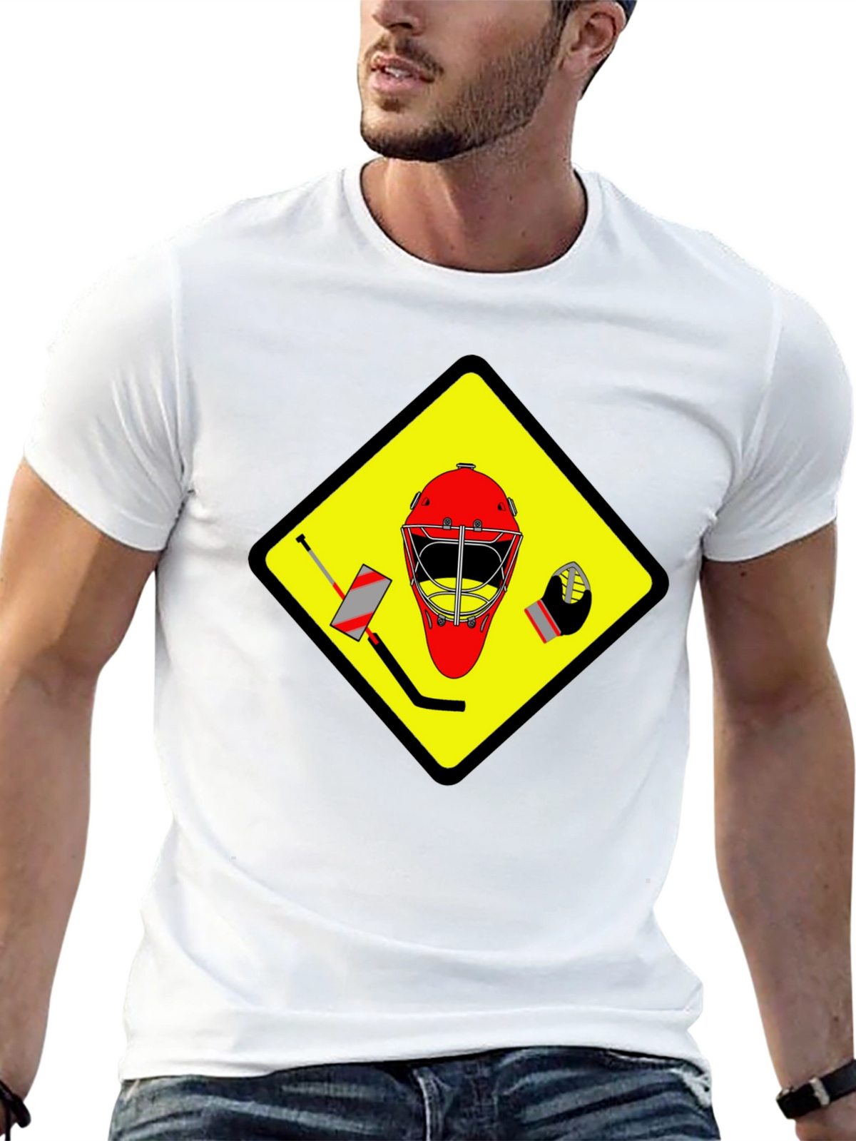 Hockey Goalie Warning T-Shirt