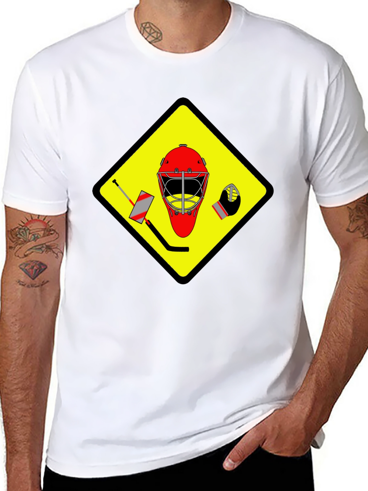 Hockey Goalie Warning T-Shirt