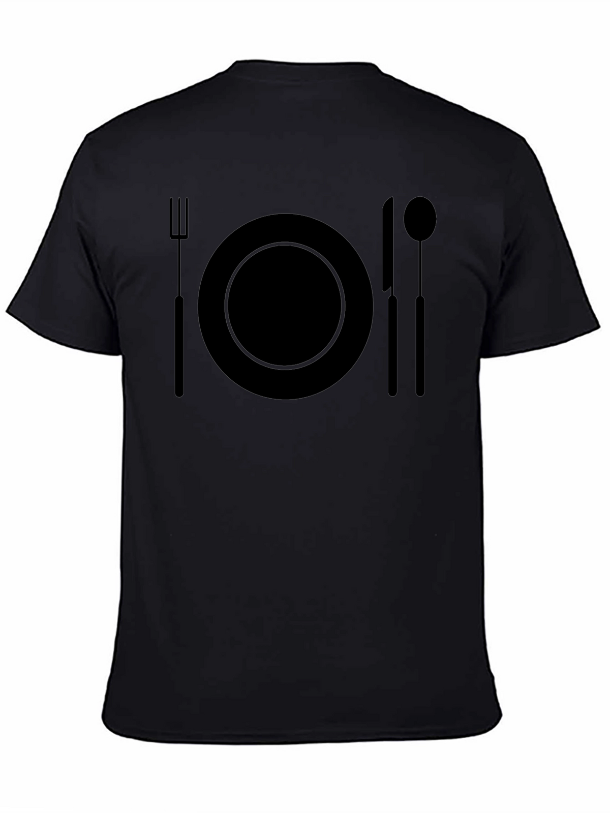 Dinner Time T-Shirt - Black Graphic Tee