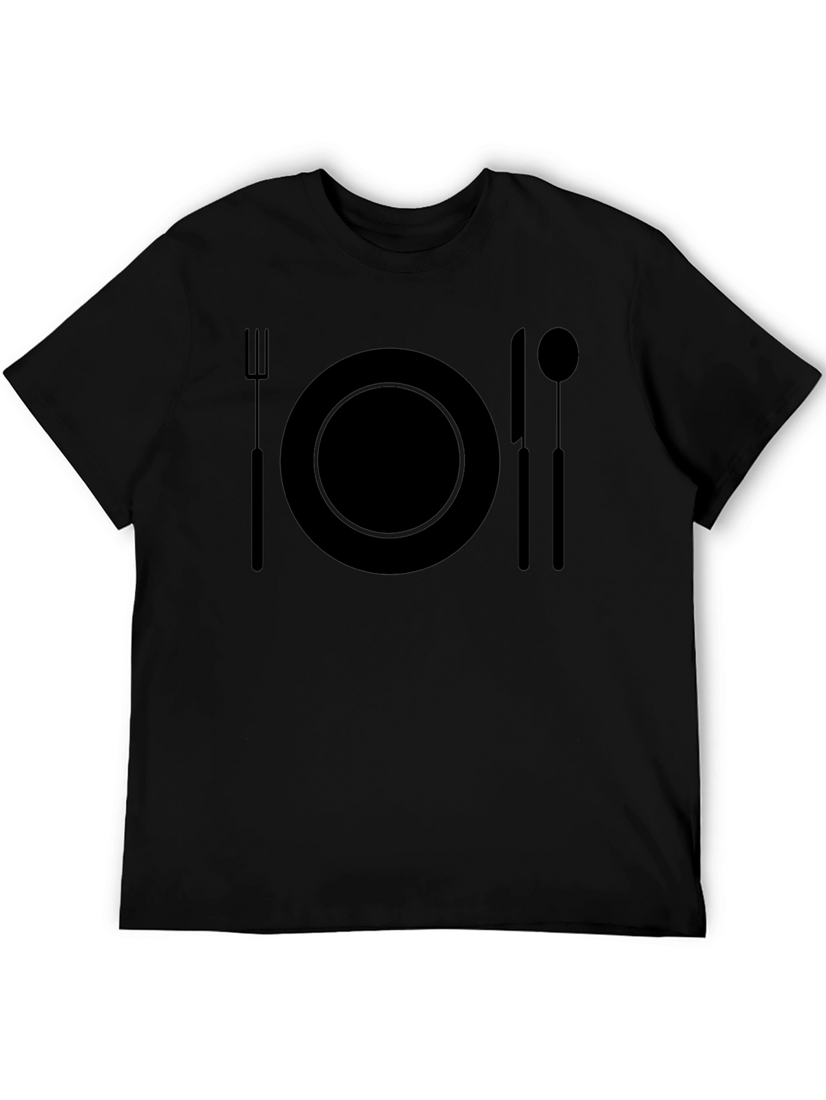 Dinner Time T-Shirt - Black Graphic Tee