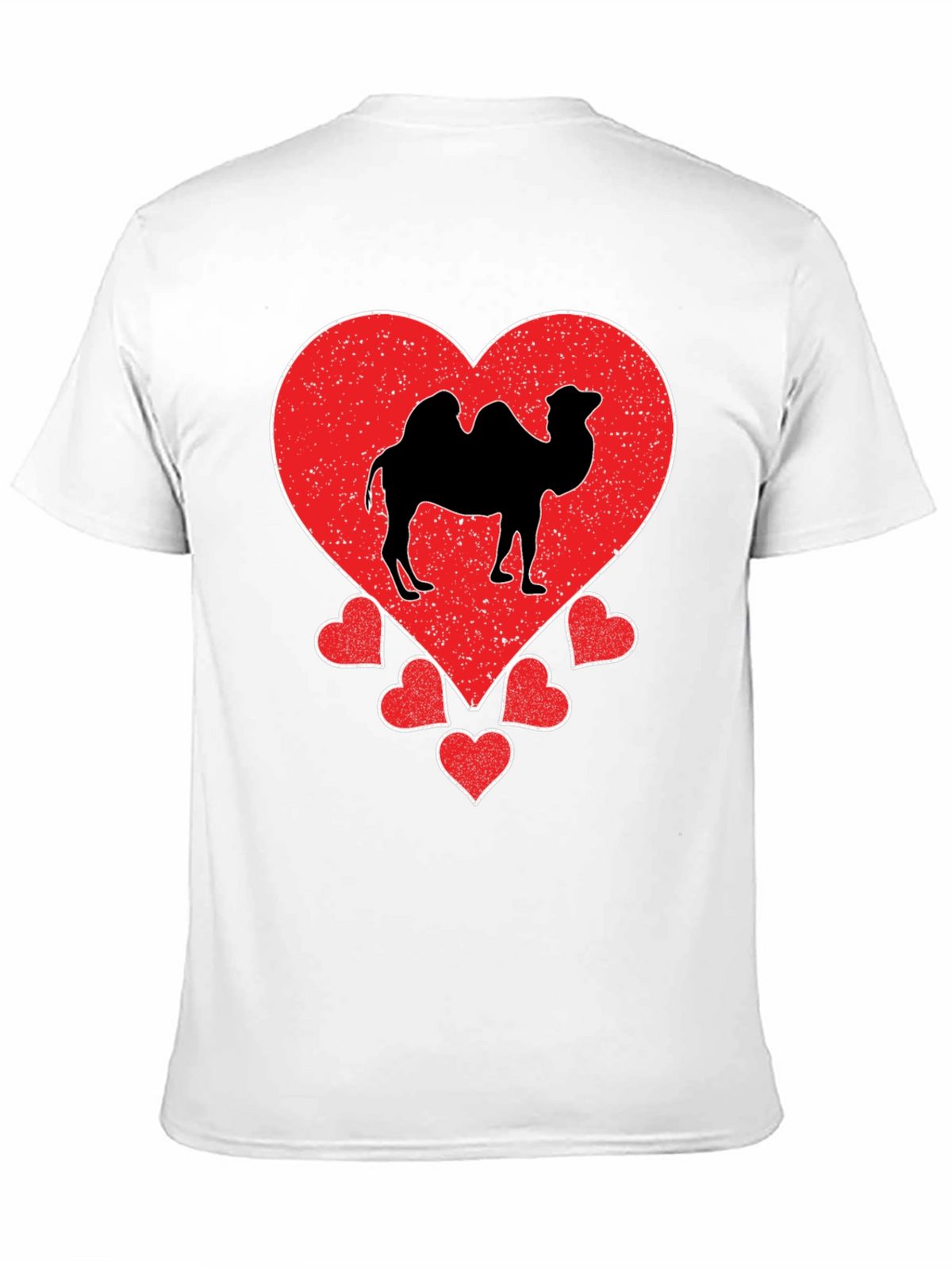 Camel Heart Graphic T-Shirt - Black Cotton Tee