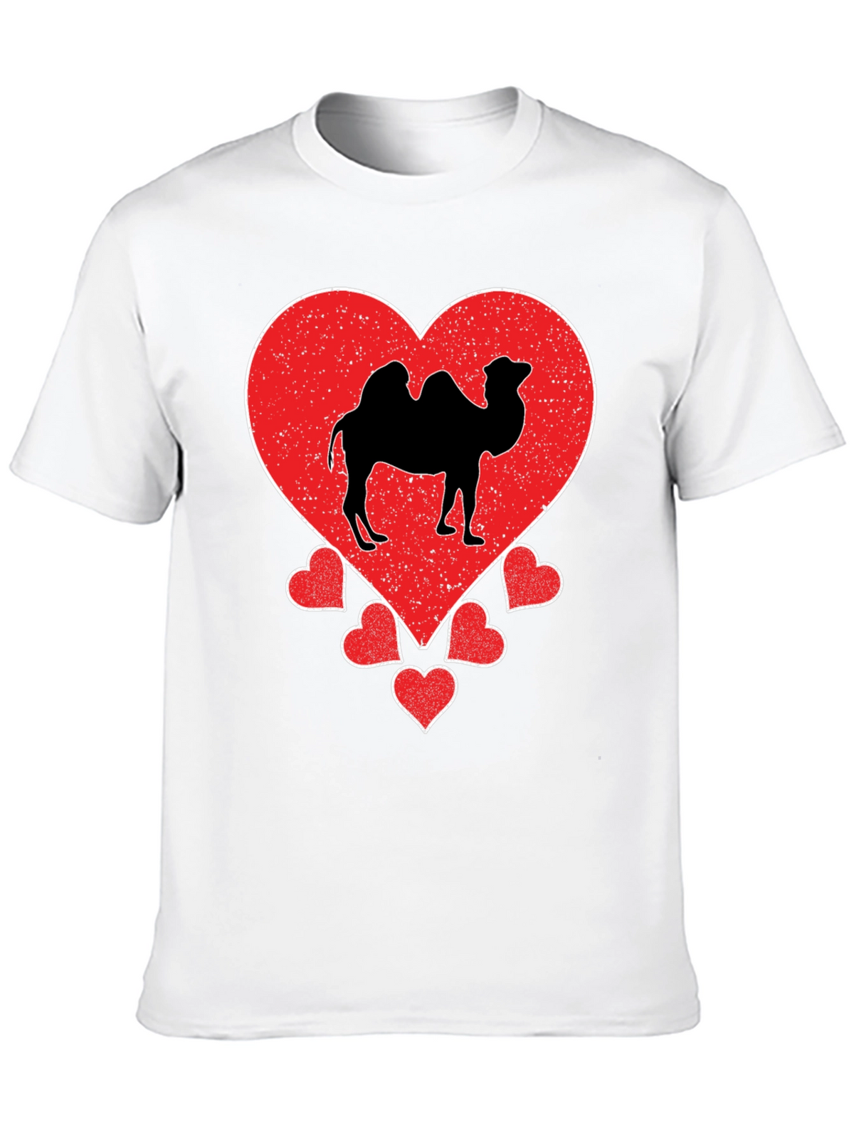 Camel Heart Graphic T-Shirt - Black Cotton Tee