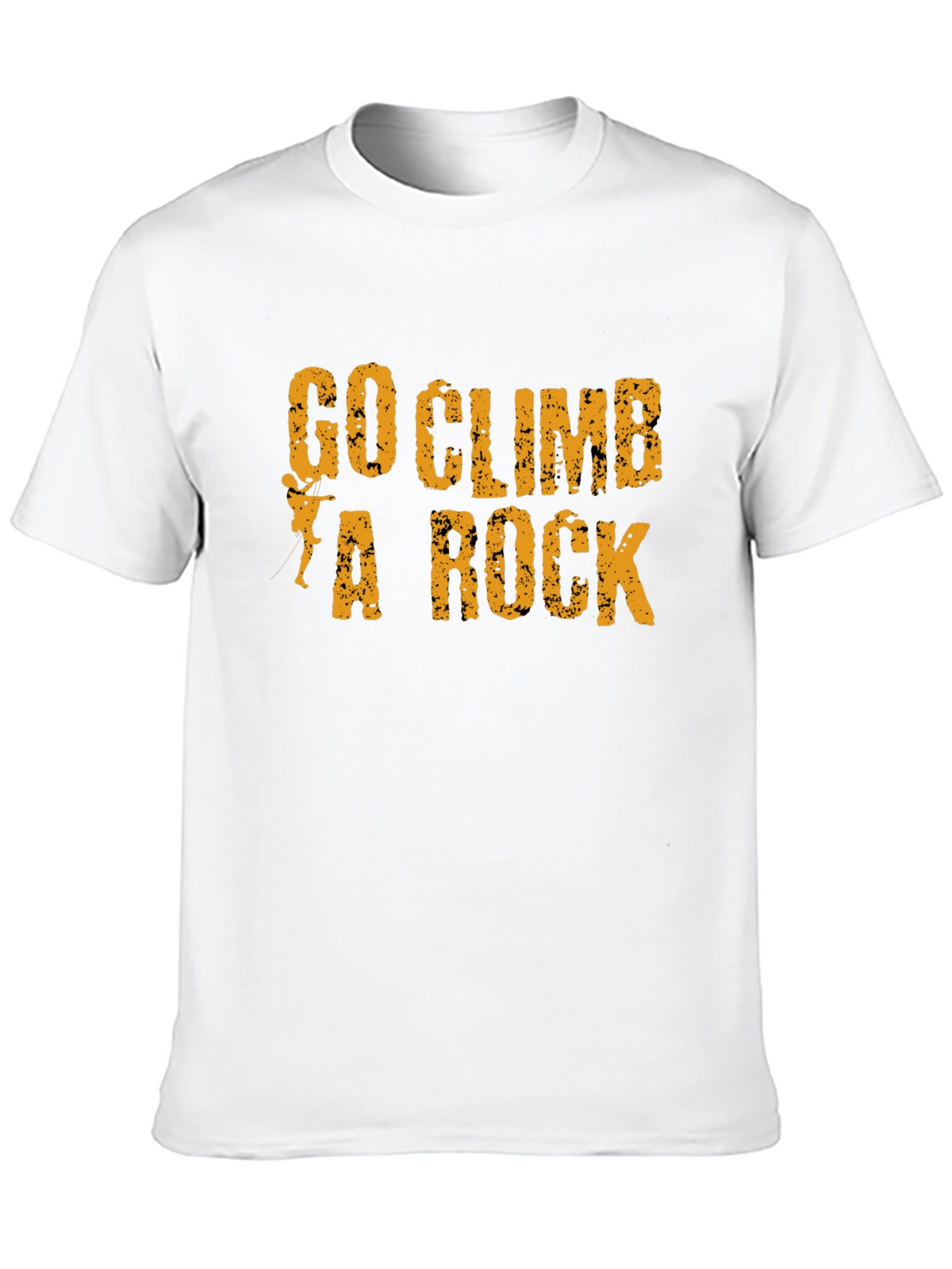 Go Climb A Rock Black Graphic T-Shirt