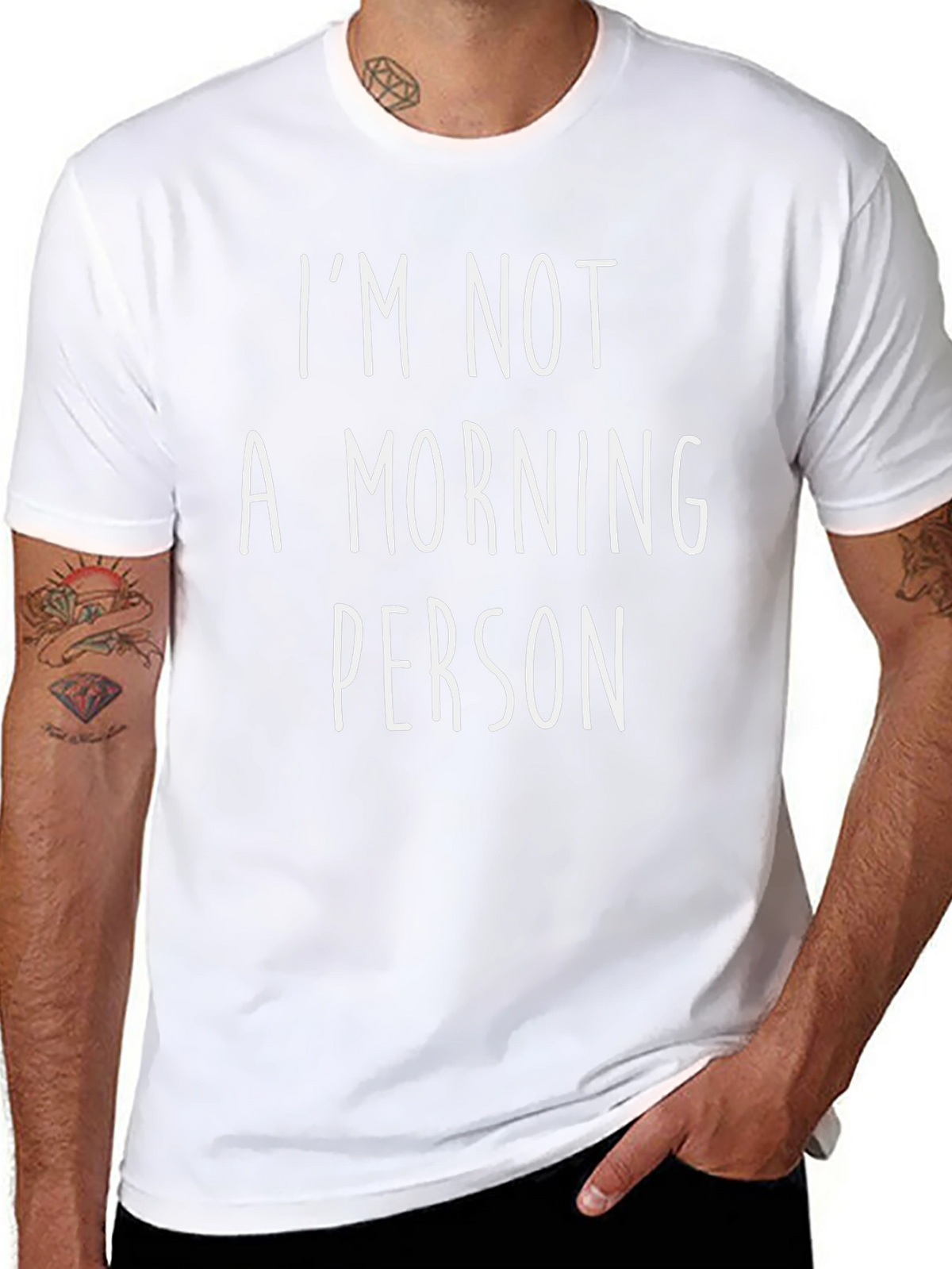Funny Im Not A Morning Person Graphic Tee