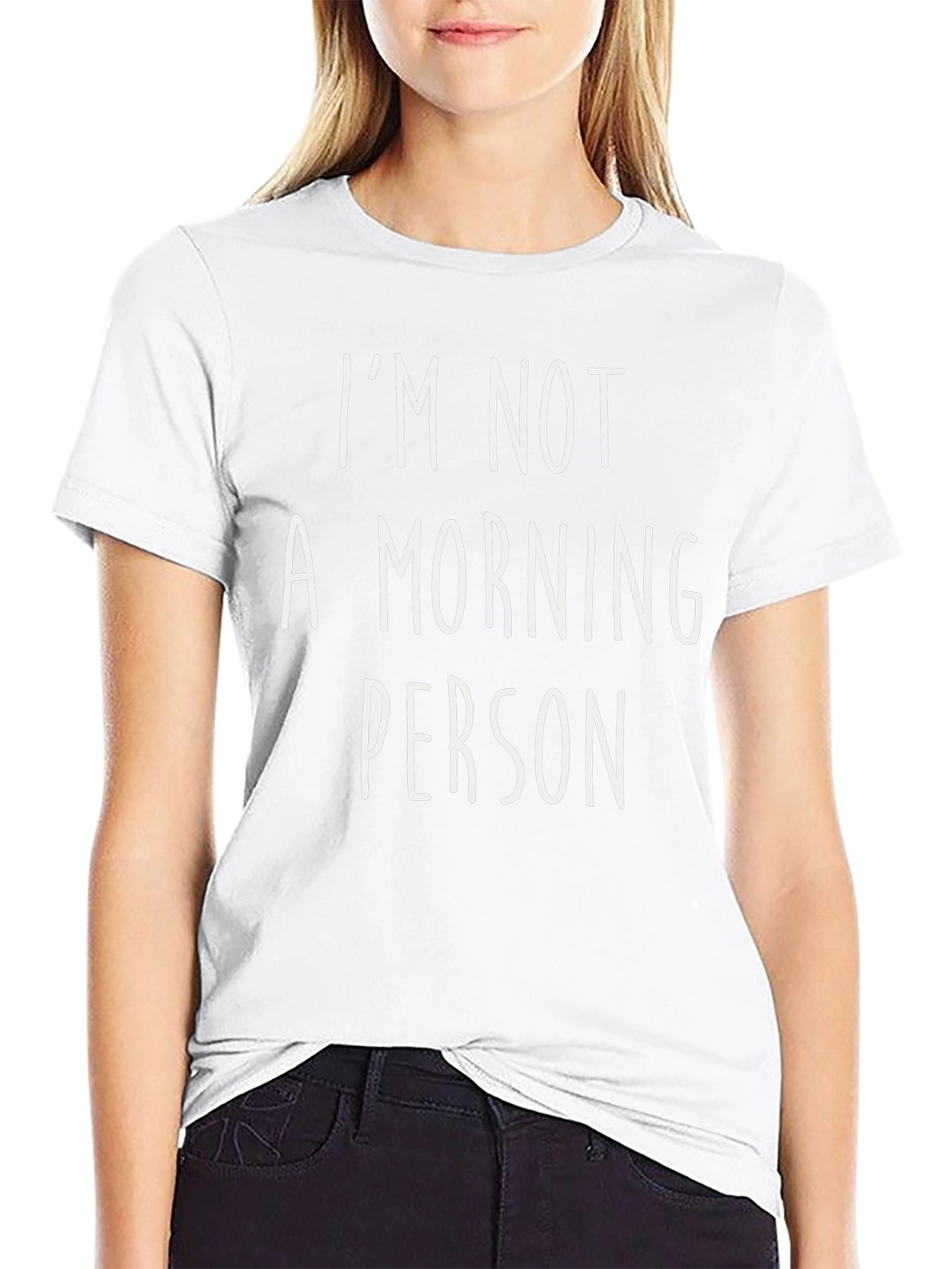 Funny Im Not A Morning Person Graphic Tee