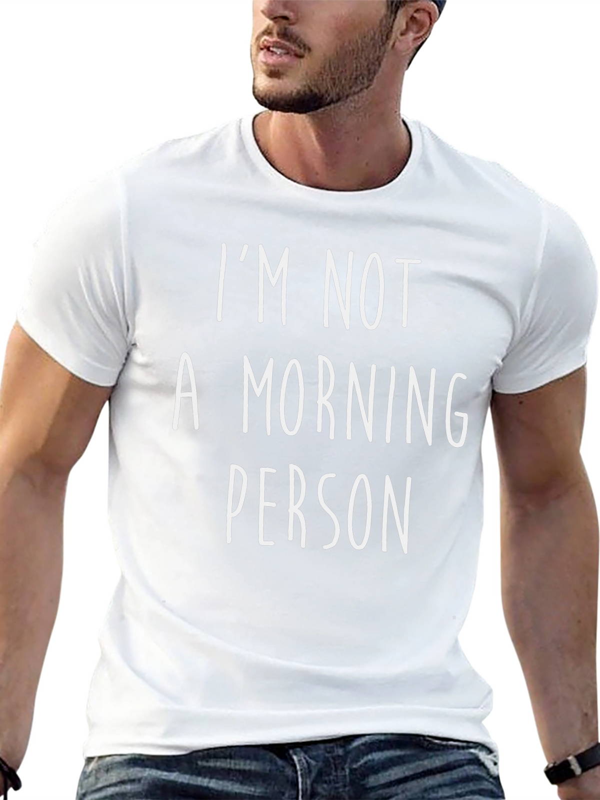 Funny Im Not A Morning Person Graphic Tee
