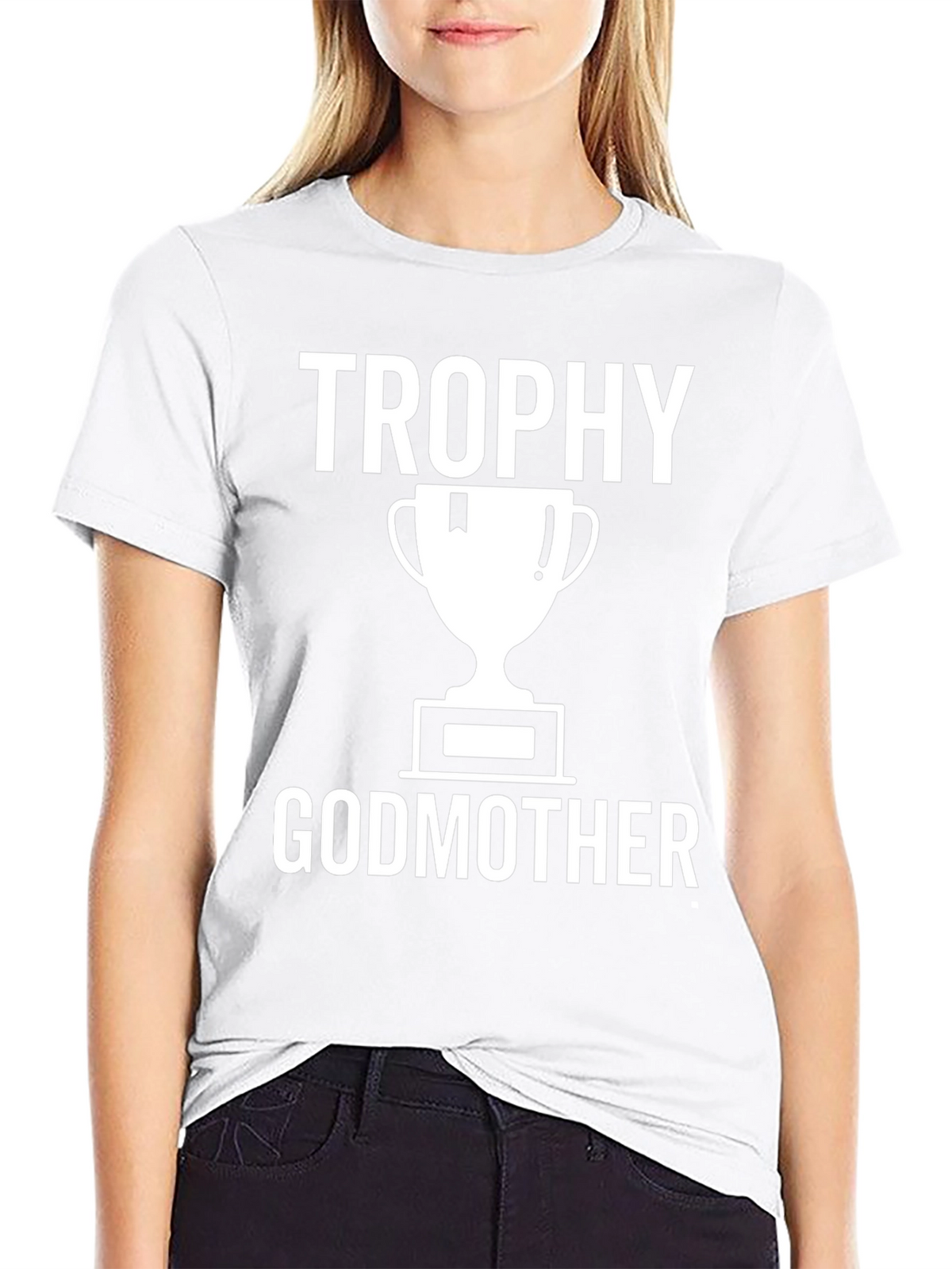 Trophy Godmother T-Shirt - Black Cotton Tee