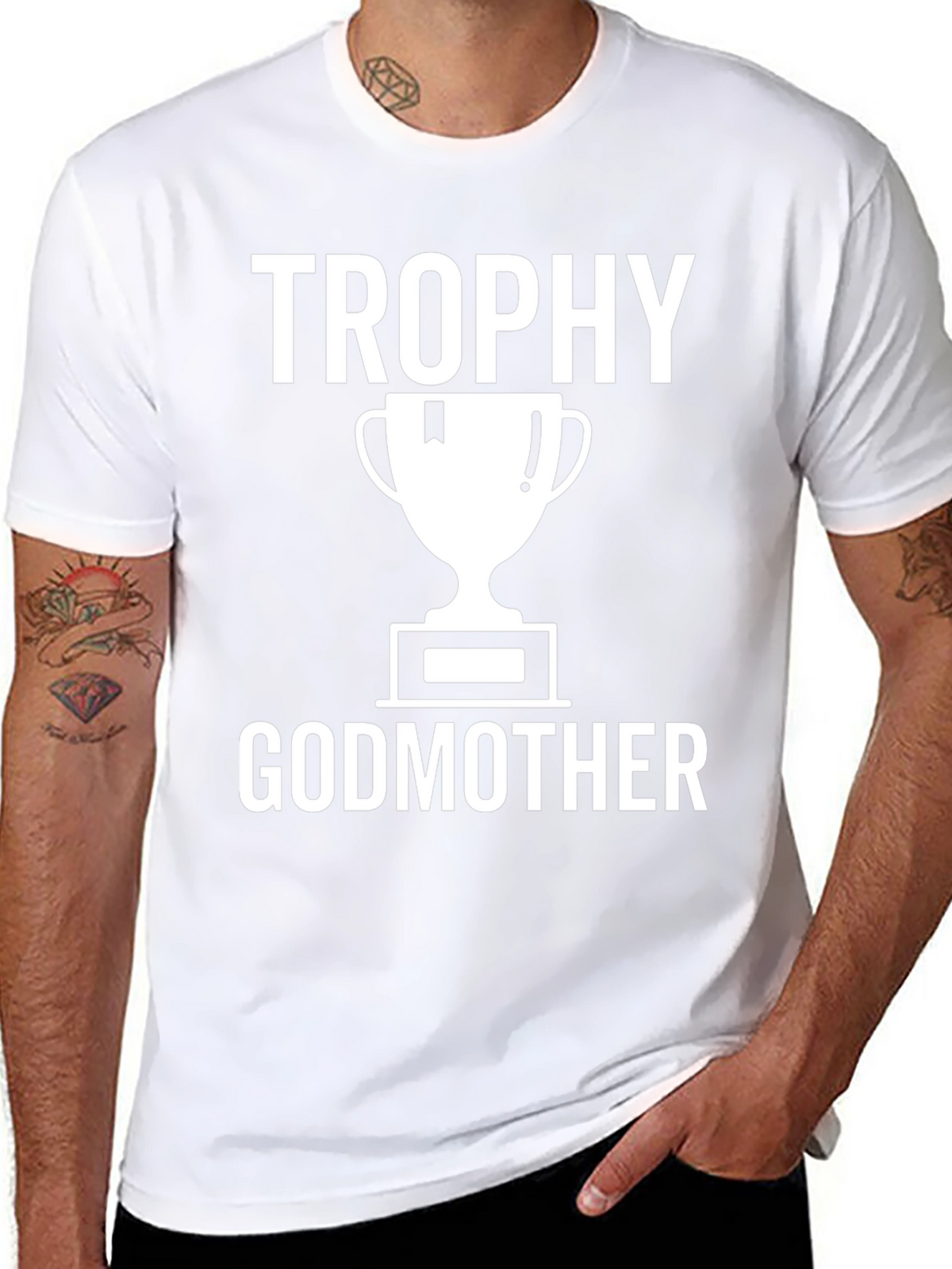 Trophy Godmother T-Shirt - Black Cotton Tee
