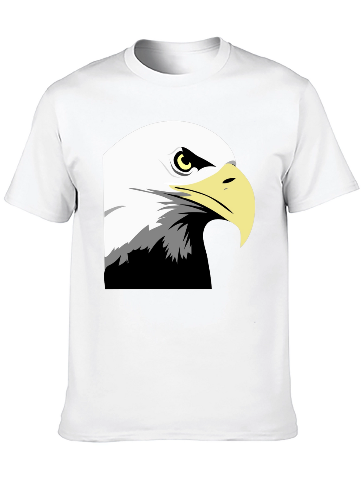 Bold Eagle Graphic Tee - Black Cotton Blend