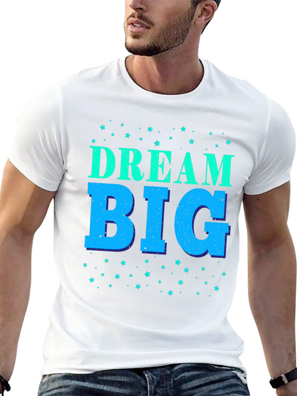 Dream Big Black Graphic Tee