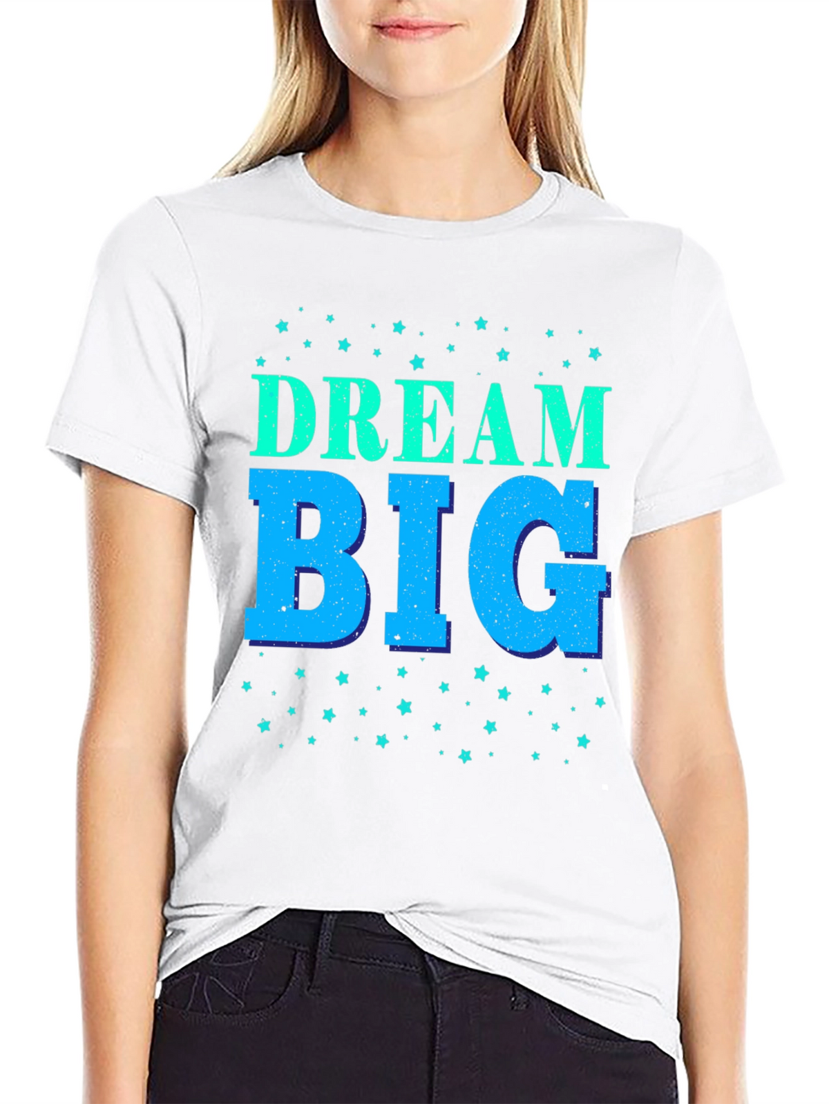 Dream Big Black Graphic Tee