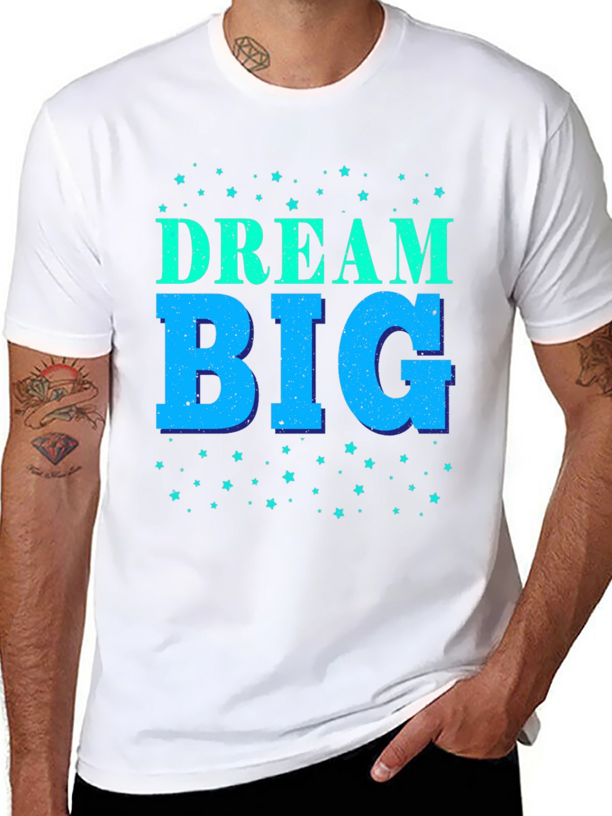 Dream Big Black Graphic Tee