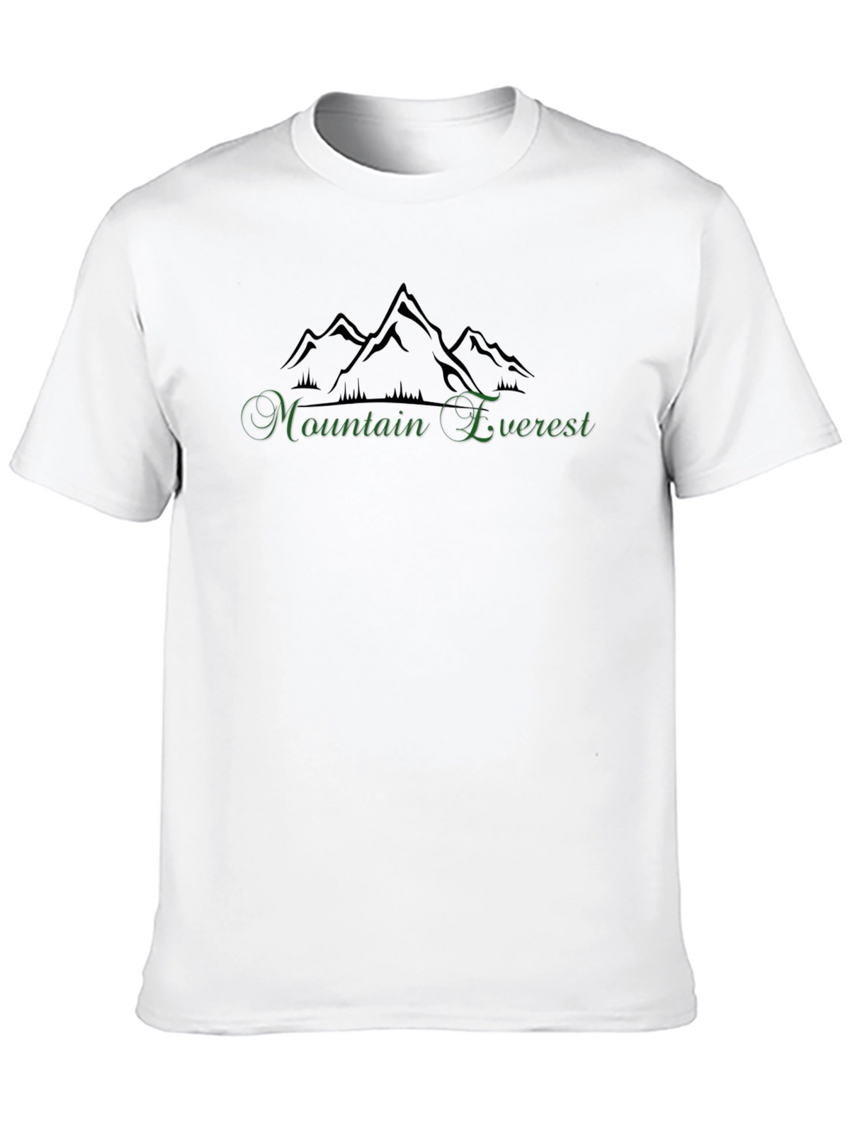 Mountain Everest Graphic Black T-Shirt