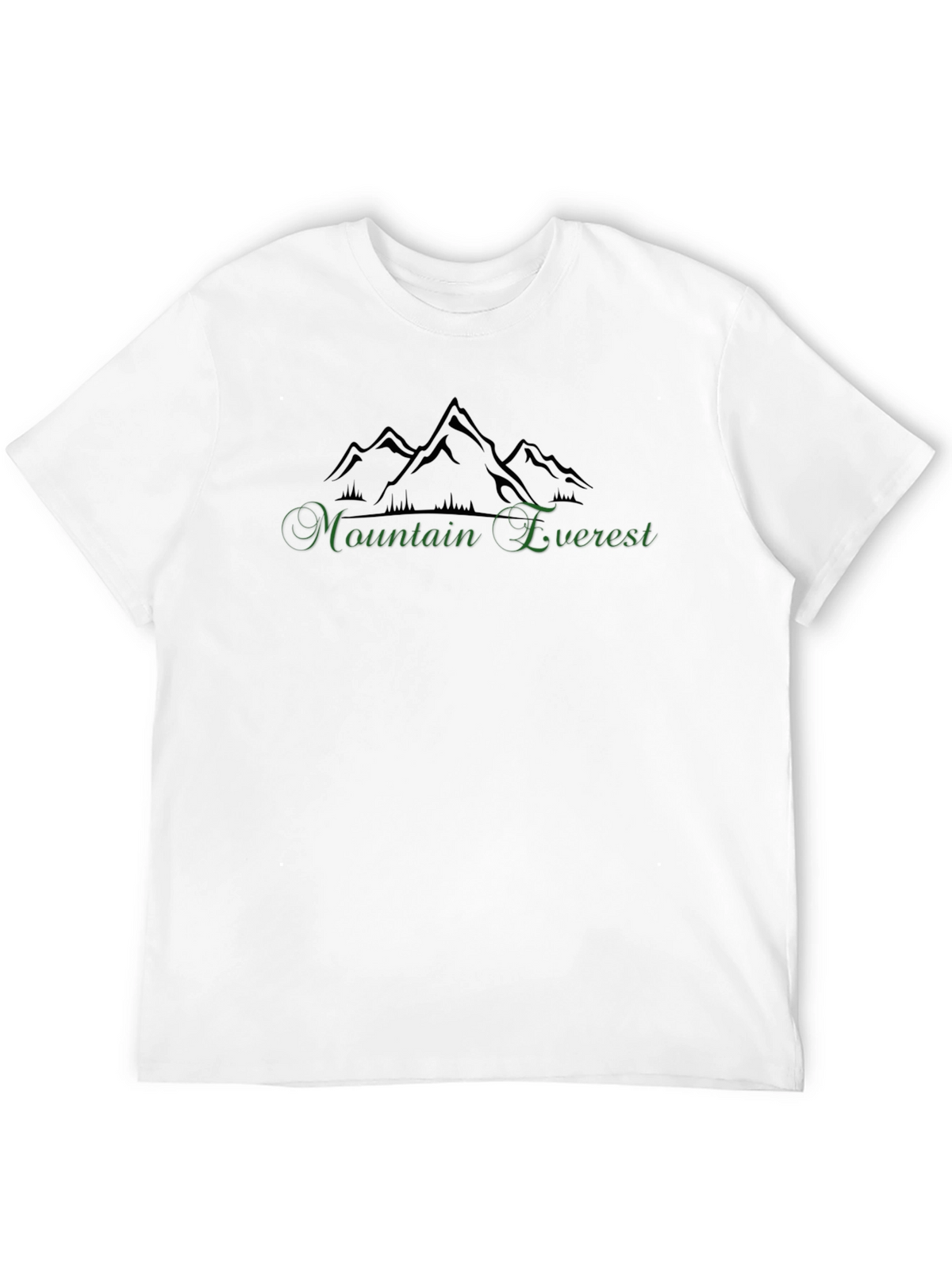 Mountain Everest Graphic Black T-Shirt