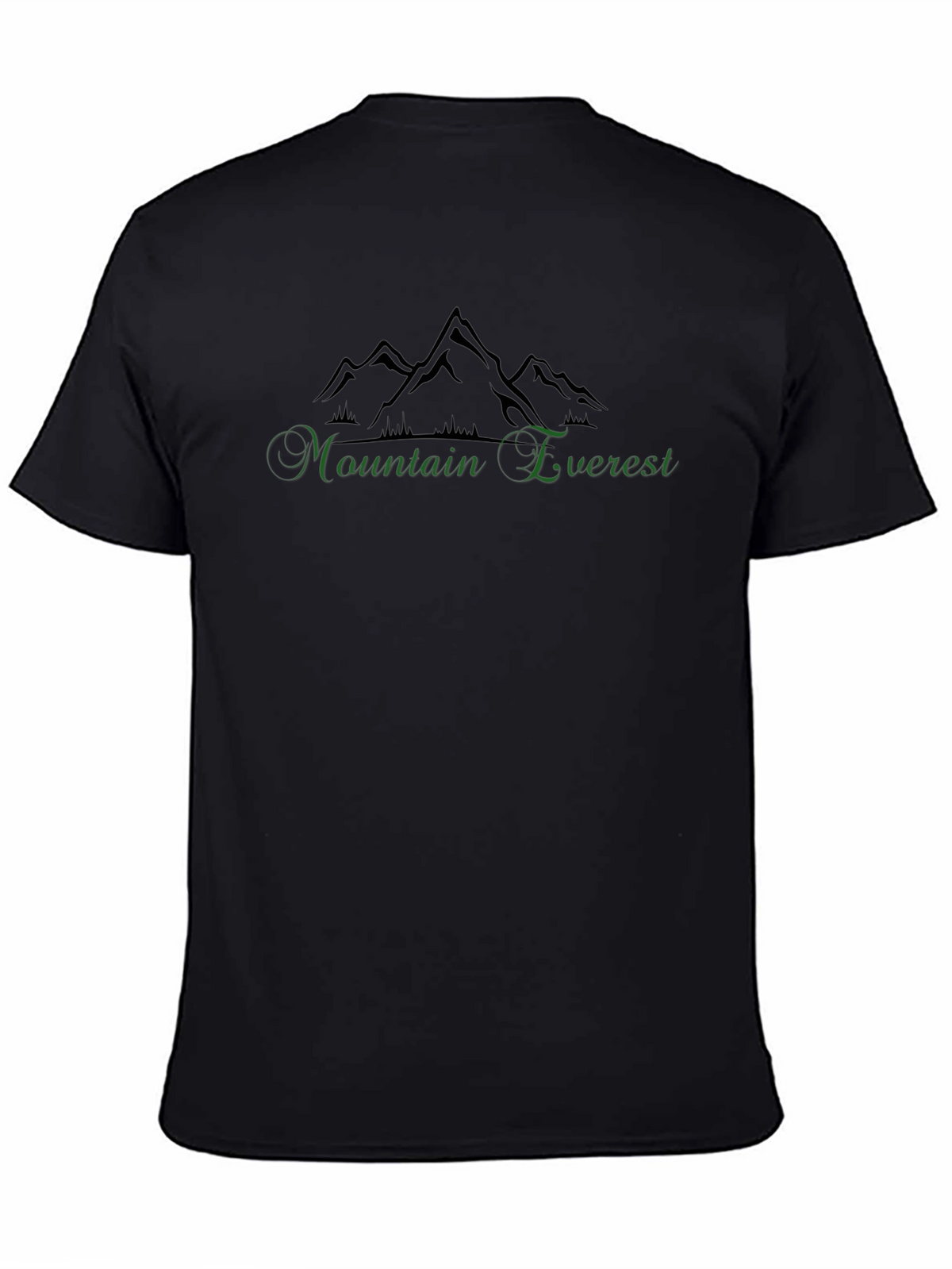 Mountain Everest Graphic Black T-Shirt