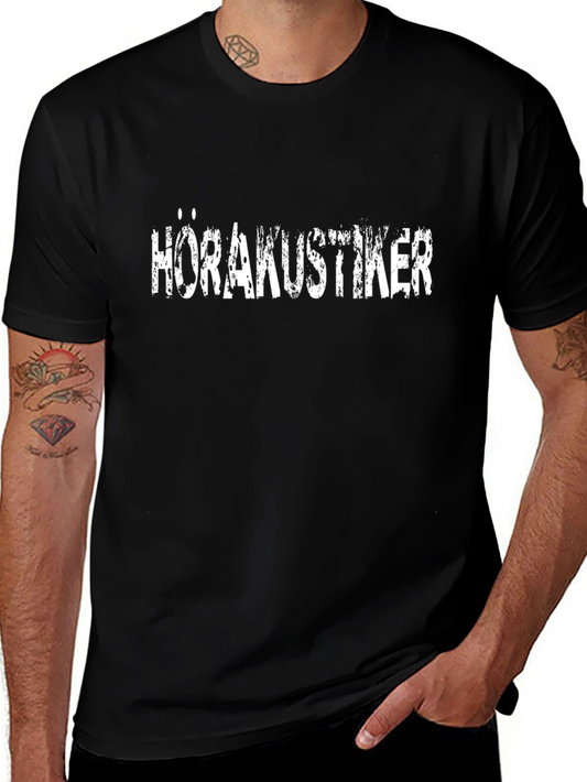 HÖRAKUSTIKER Black T-Shirt - Hearing Specialist Tee