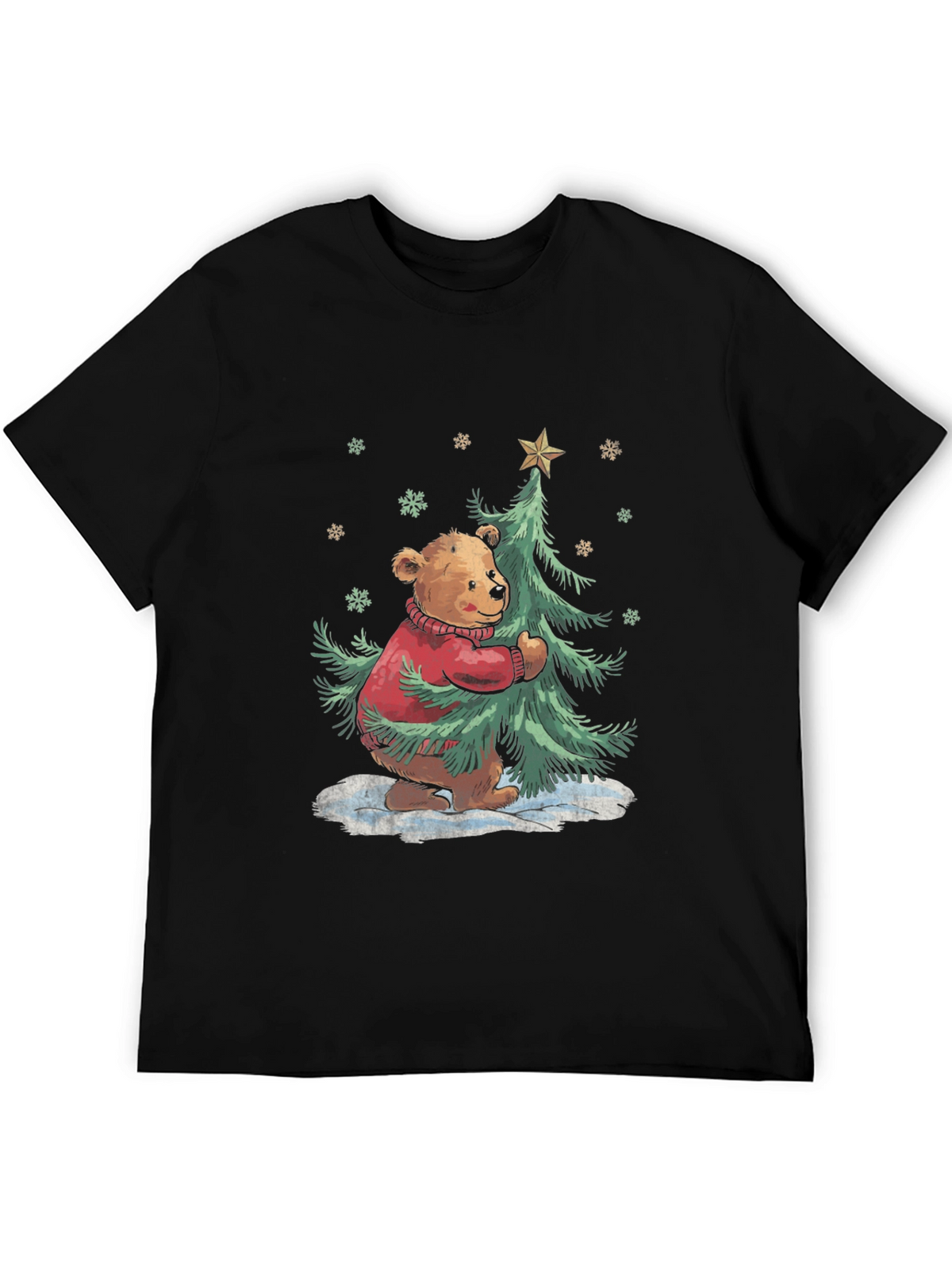 Festive Bear Christmas Tree T-Shirt