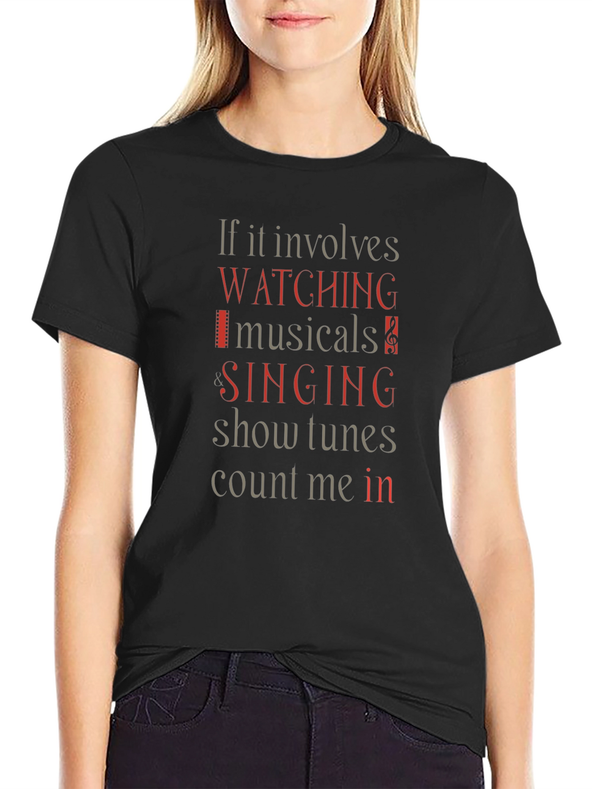 Musical Lovers T-Shirt: Watching Singing Count Me In!