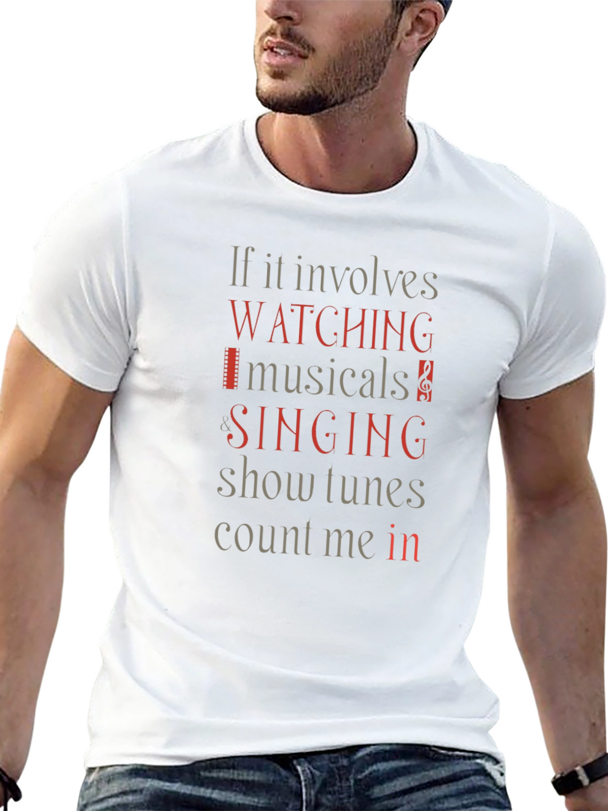 Musical Lovers T-Shirt: Watching Singing Count Me In!