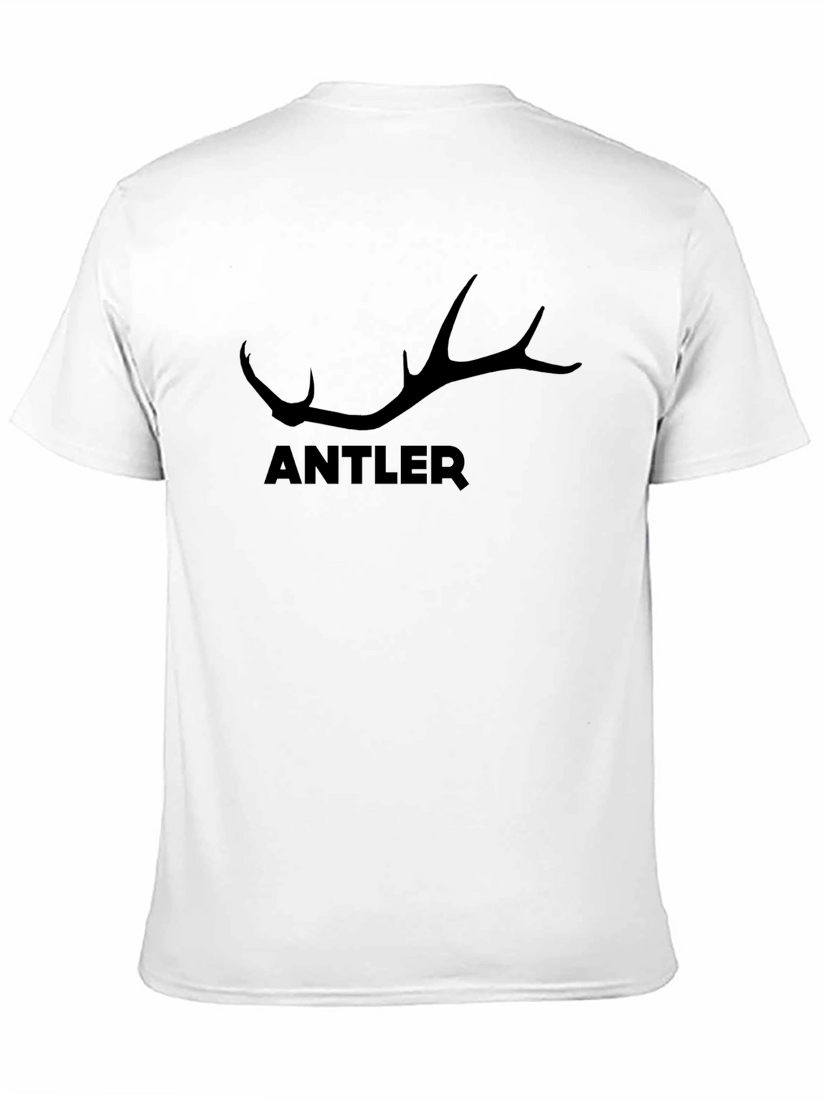 Antler Graphic Tee - Mens Black Crewneck T-Shirt