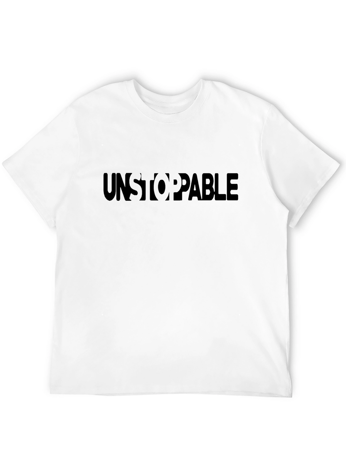 Unstoppable Black Crew Neck T-Shirt