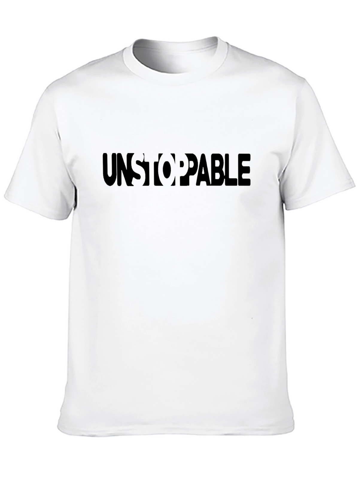 Unstoppable Black Crew Neck T-Shirt