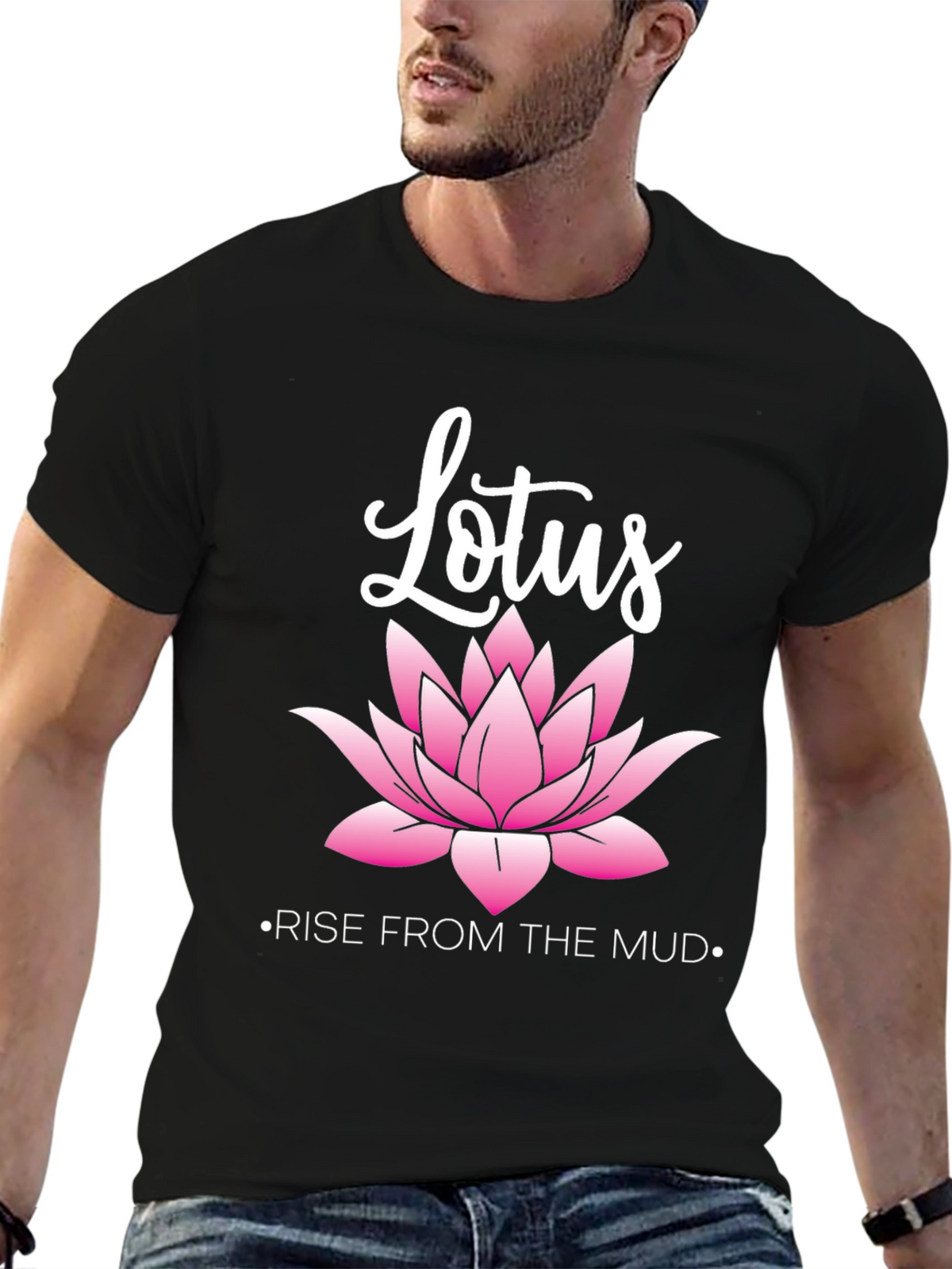 Lotus Rise T-Shirt - Inspirational Graphic Tee
